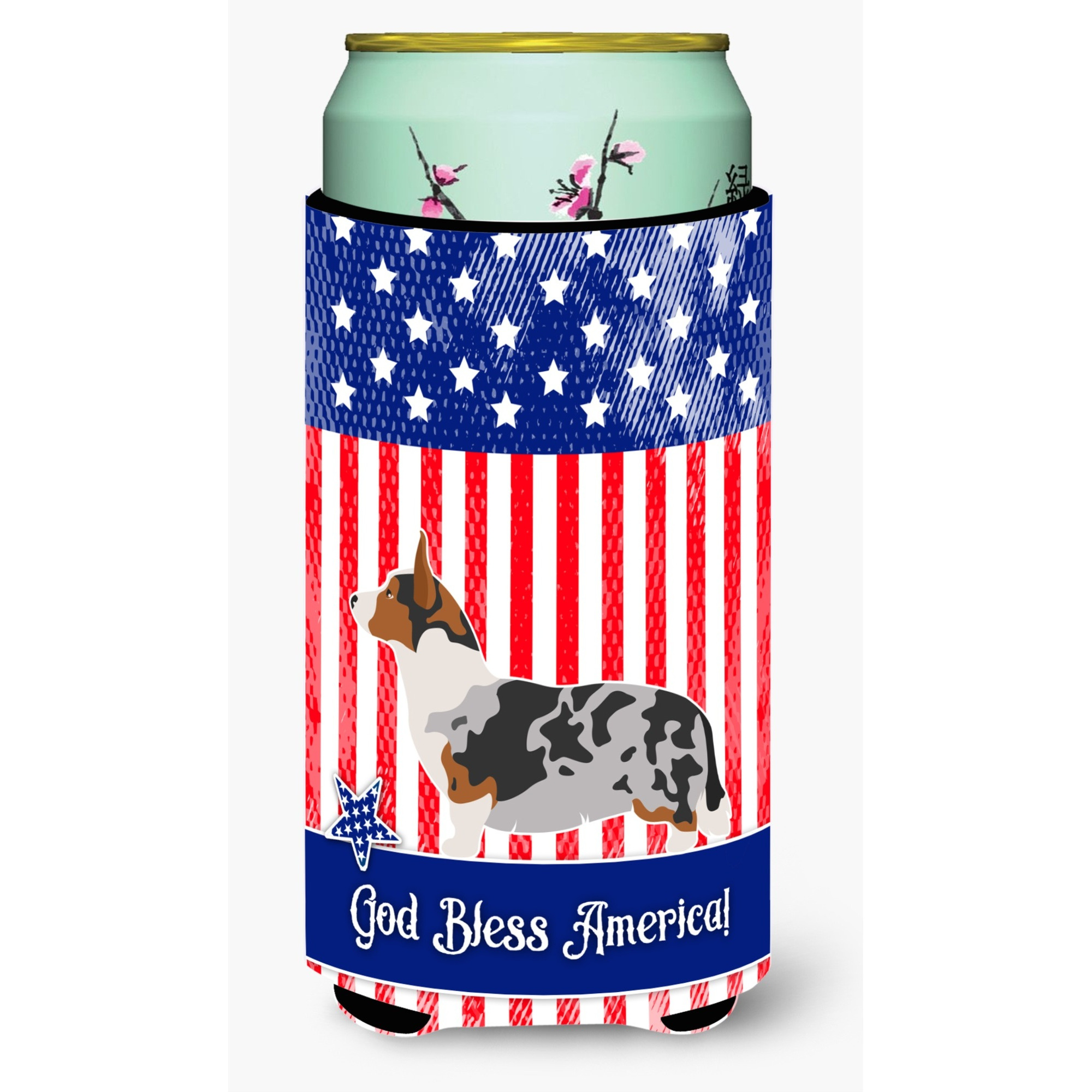 &quotCaroline's Treasures Welsh Corgi Cardigan American Decorative Can Hugger, Tall Boy, Multicolor"
