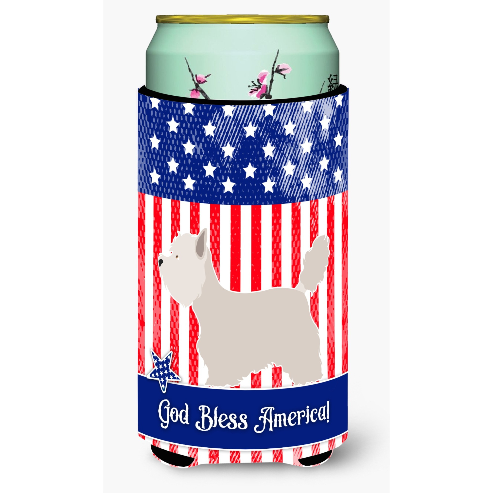 &quotCaroline's Treasures Westie American Decorative Can Hugger, Tall Boy, Multicolor"