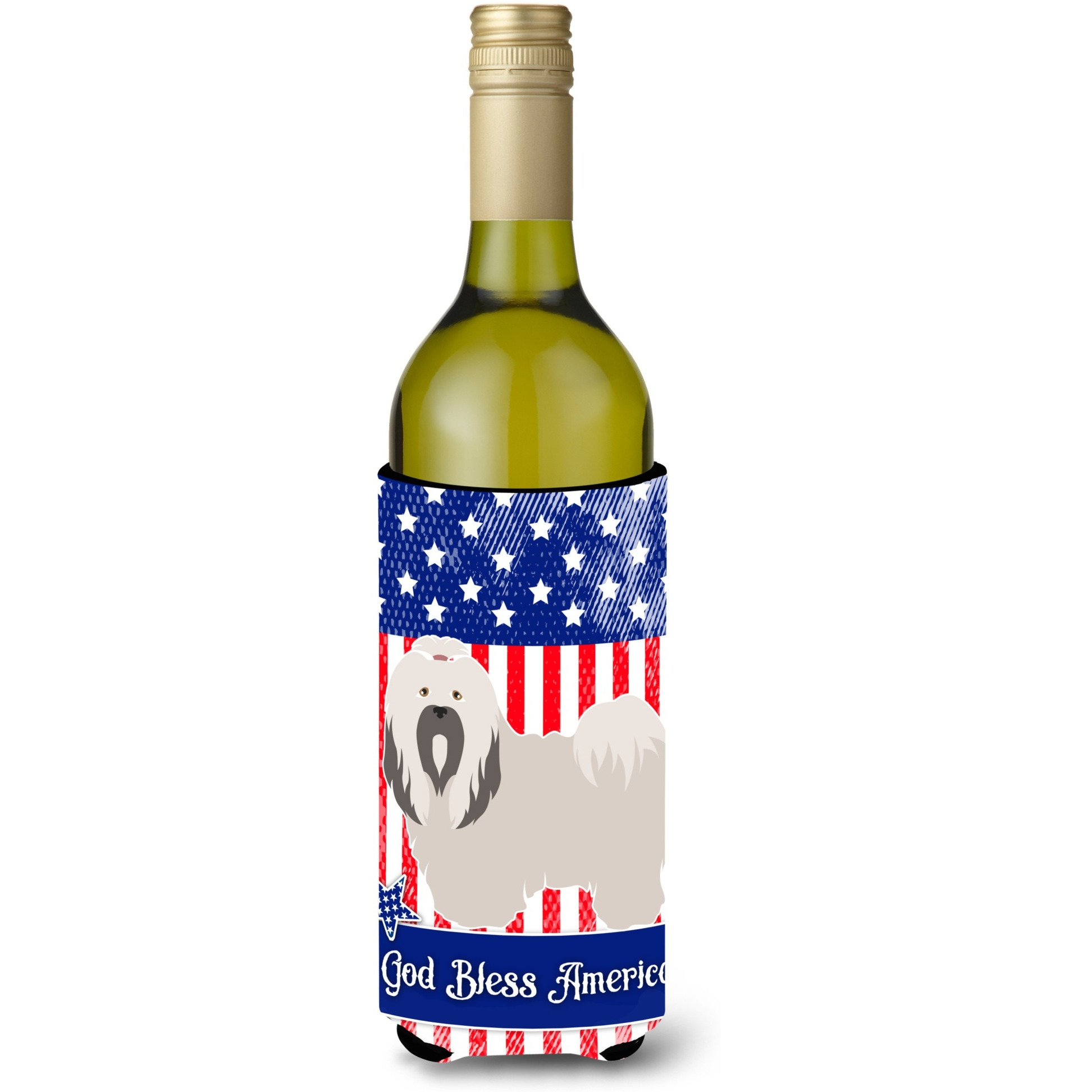 &quotCaroline's Treasures Lhasa Apso American Decorative Bottle Hugger, 750 ml, Multicolor"