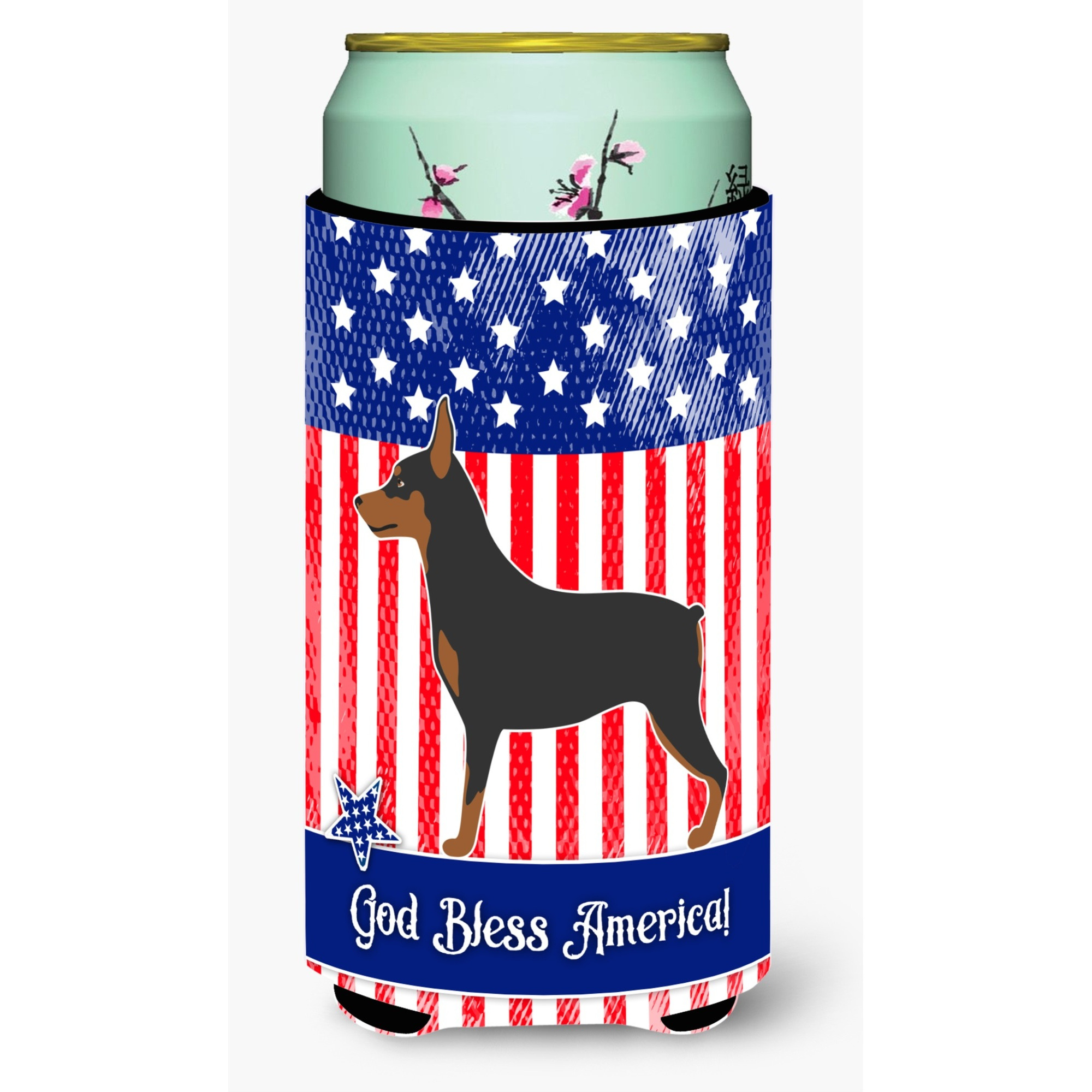 &quotCaroline's Treasures Miniature Pinscher American Decorative Can Hugger, Tall Boy, Multicolor"