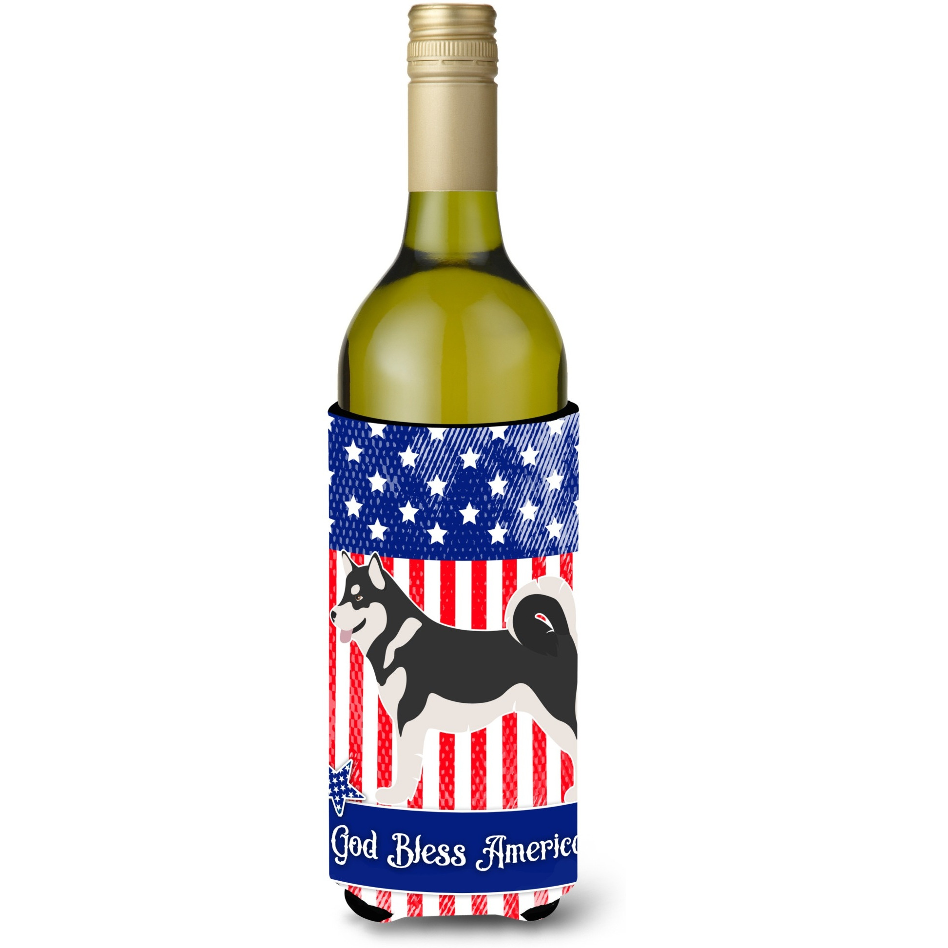&quotCaroline's Treasures Alaskan Malamute American Decorative Bottle Hugger, 750 ml, Multicolor"