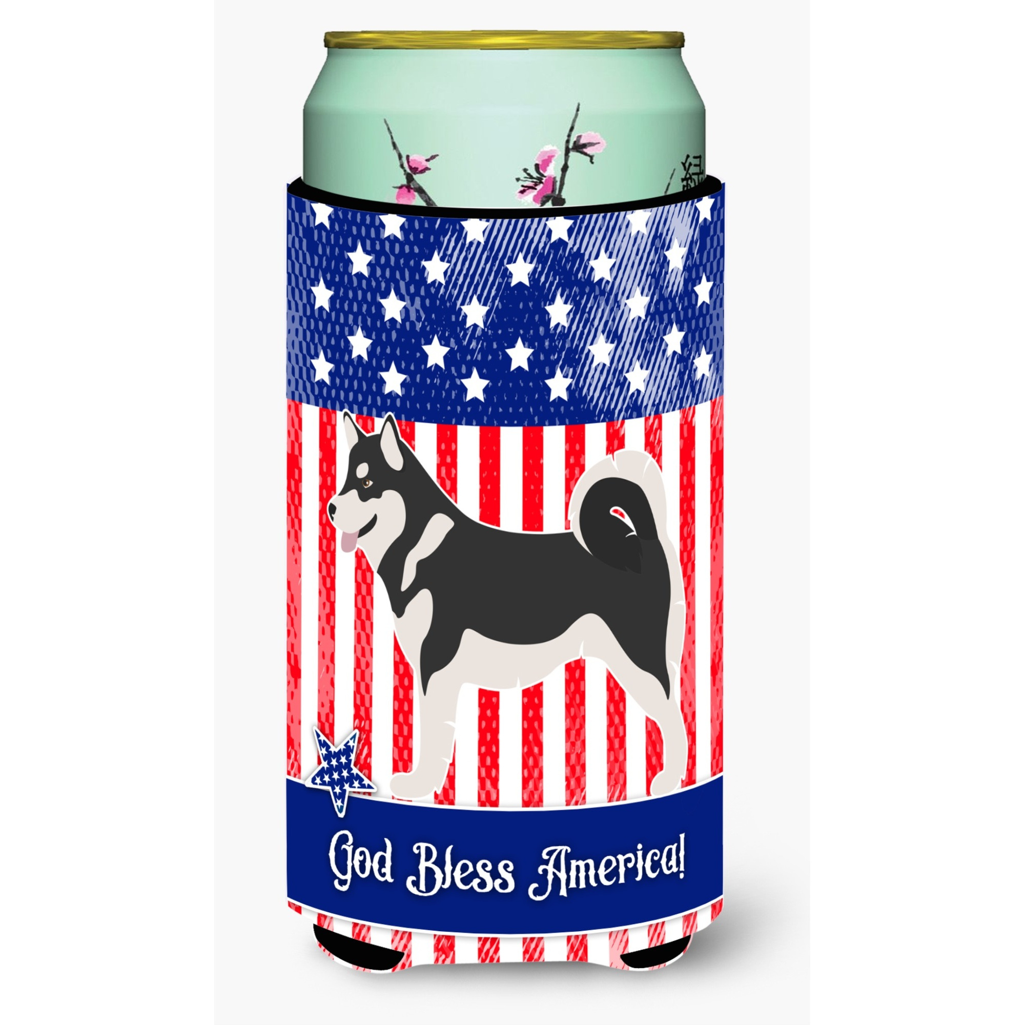 &quotCaroline's Treasures Alaskan Malamute American Decorative Can Hugger, Tall Boy, Multicolor"