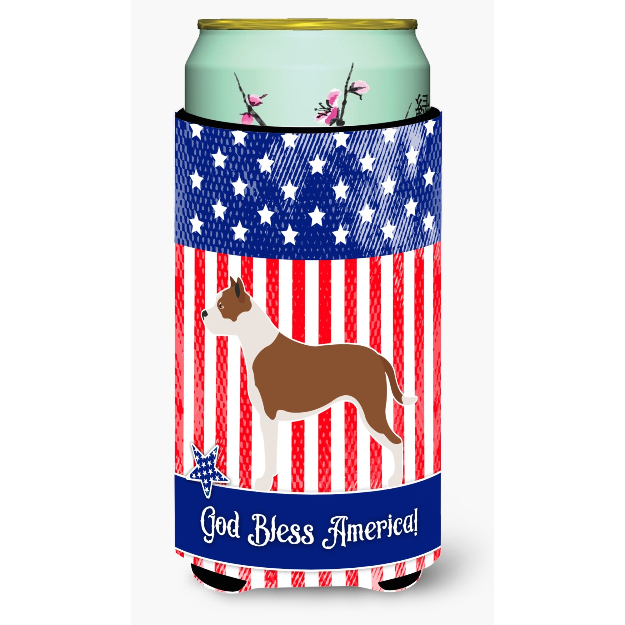 &quotCaroline's Treasures Pit Bull Terrier American Decorative Can Hugger, Tall Boy, Multicolor"