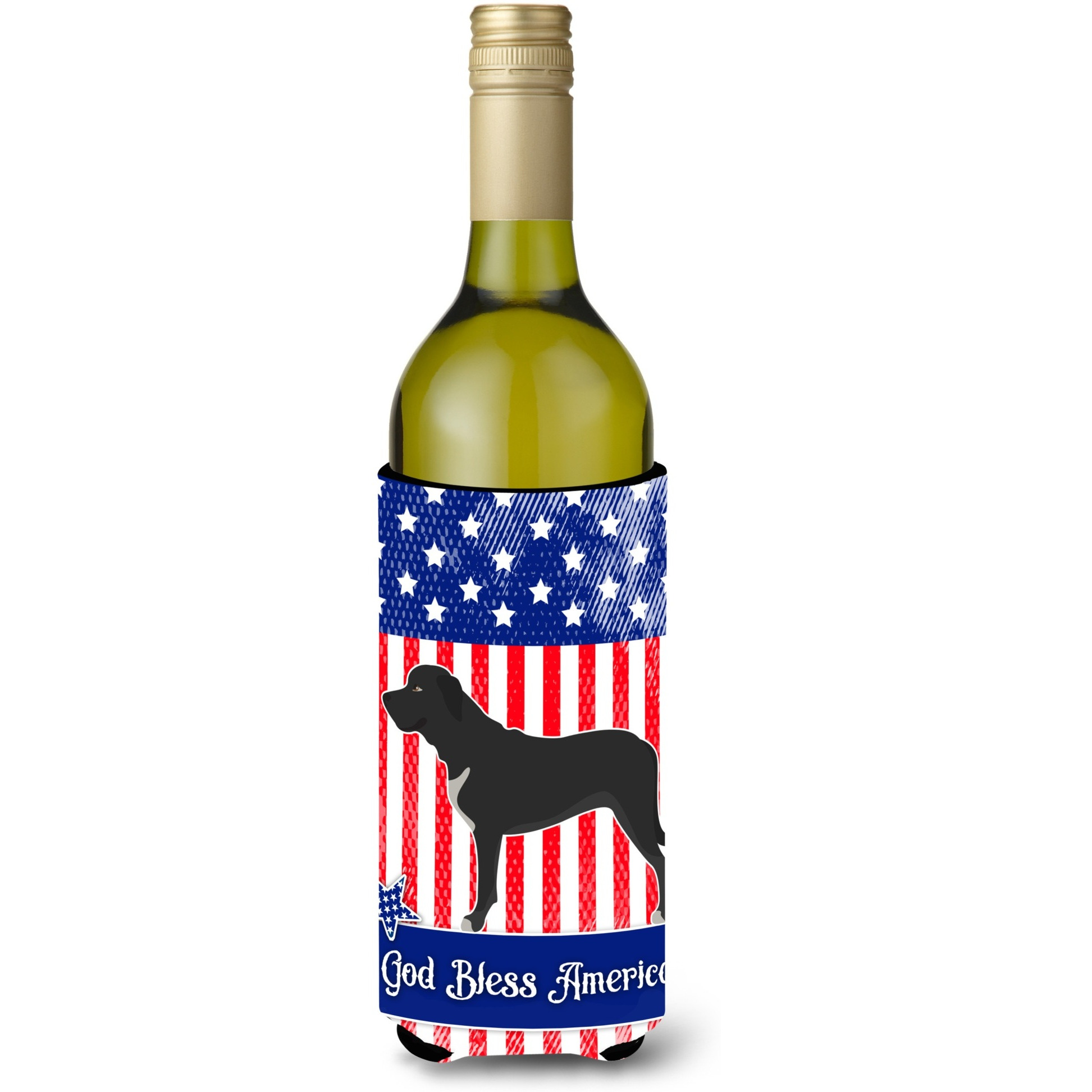 &quotCaroline's Treasures Broholmer Danish Mastiff American Decorative Bottle Hugger, 750 ml, Multicolor"