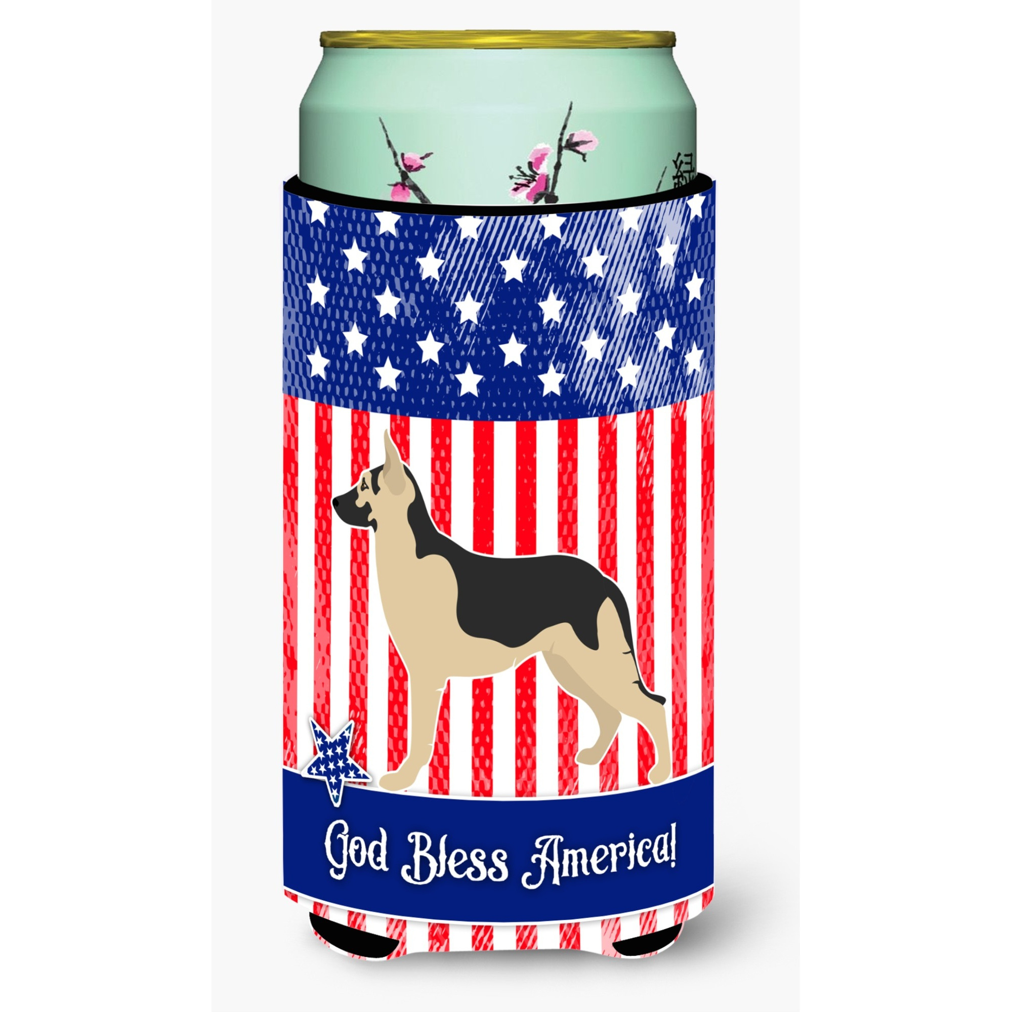&quotCaroline's Treasures German Shepherd American Decorative Can Hugger, Tall Boy, Multicolor"
