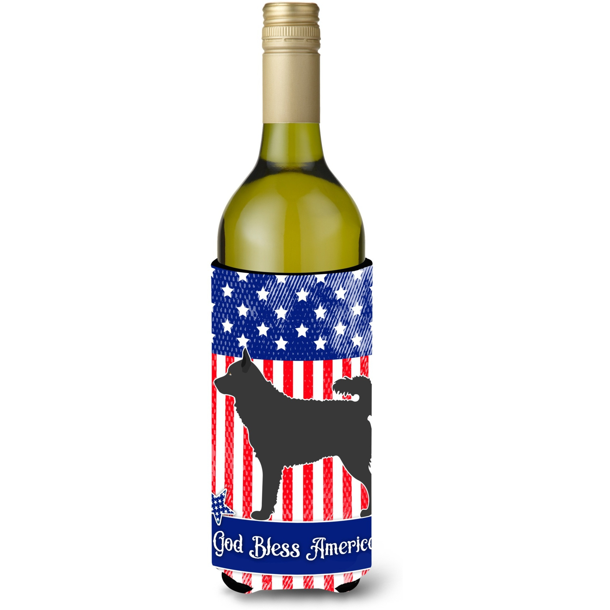 &quotCaroline's Treasures Mudi American Decorative Bottle Hugger, 750 ml, Multicolor"