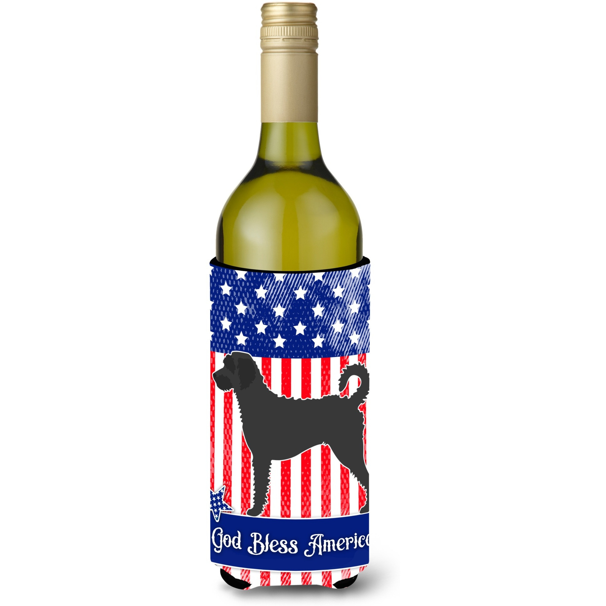 &quotCaroline's Treasures Labradoodle American Decorative Bottle Hugger, 750 ml, Multicolor"