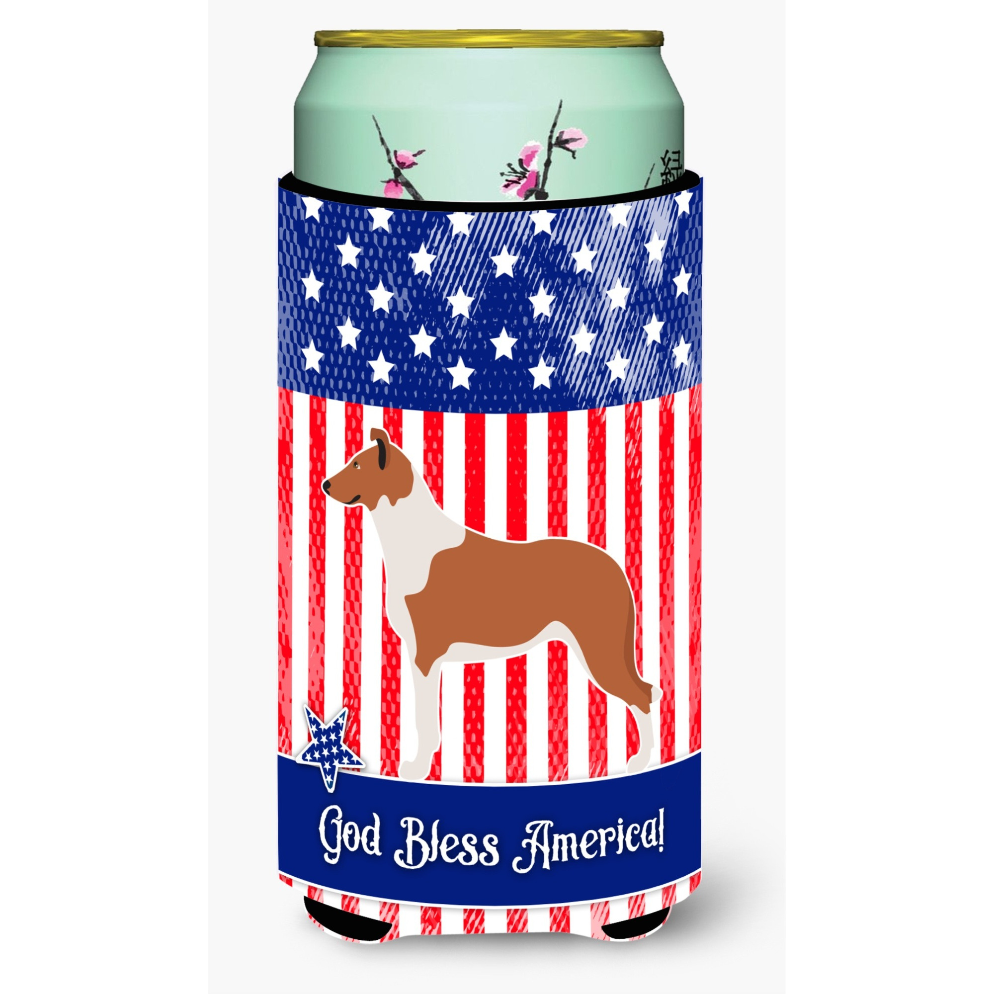 &quotCaroline's Treasures Smooth Collie American Decorative Can Hugger, Tall Boy, Multicolor"