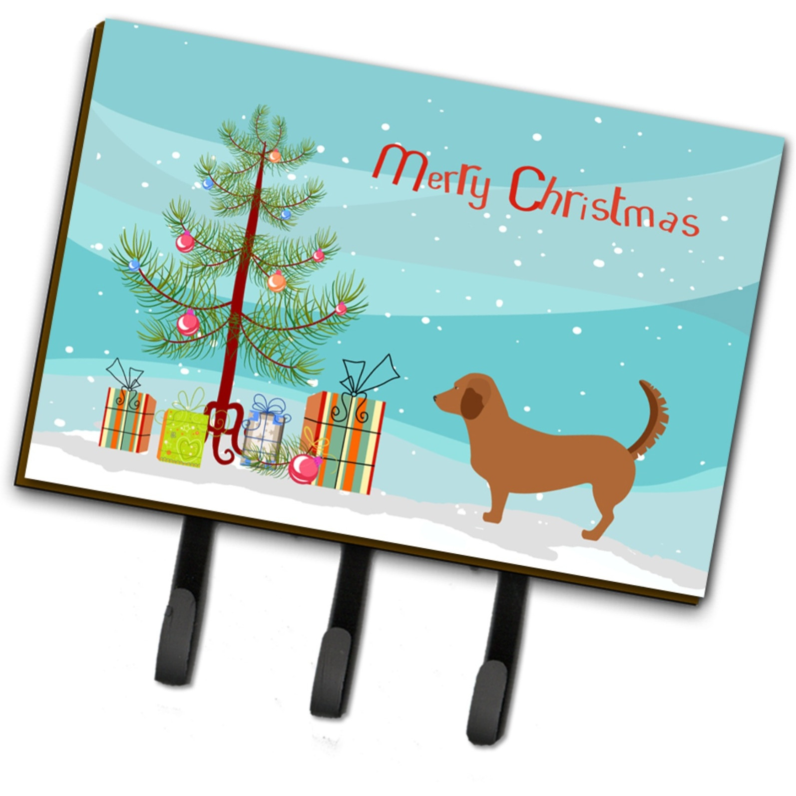 &quotCaroline's Treasures Alpine Dachsbracke Christmas Wall Hook, Triple, Multicolor"