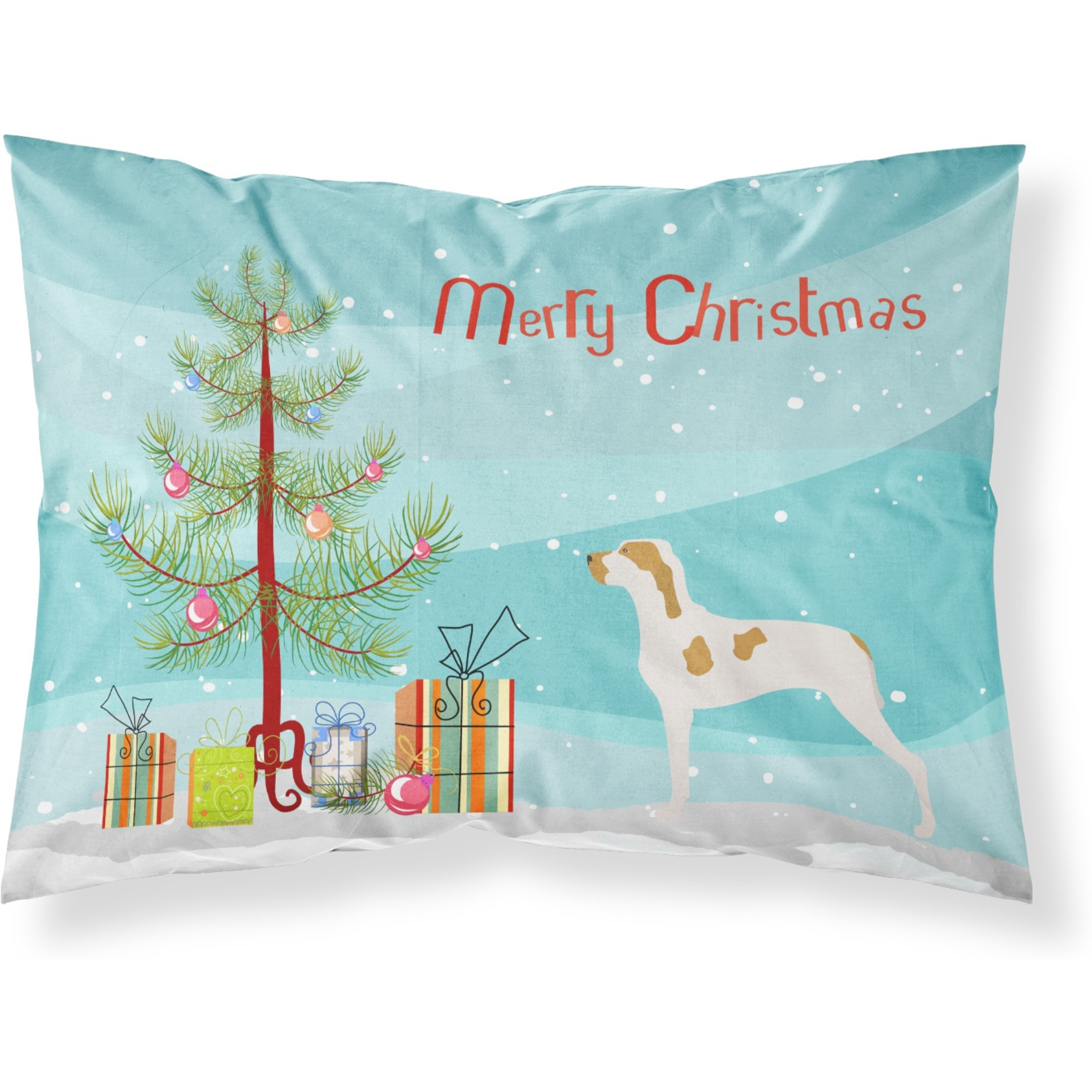 &quotCaroline's Treasures Ariege Pointer Pillowcase, Standard, Christmas Tree"