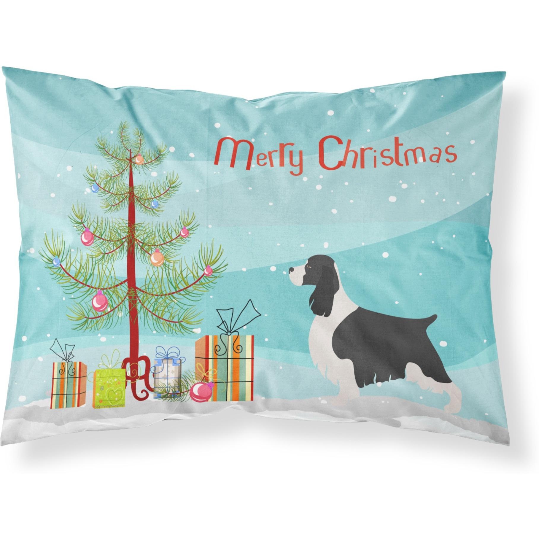 &quotCaroline's Treasures English Springer Spaniel Christmas Pillowcase, Standard, Tree"
