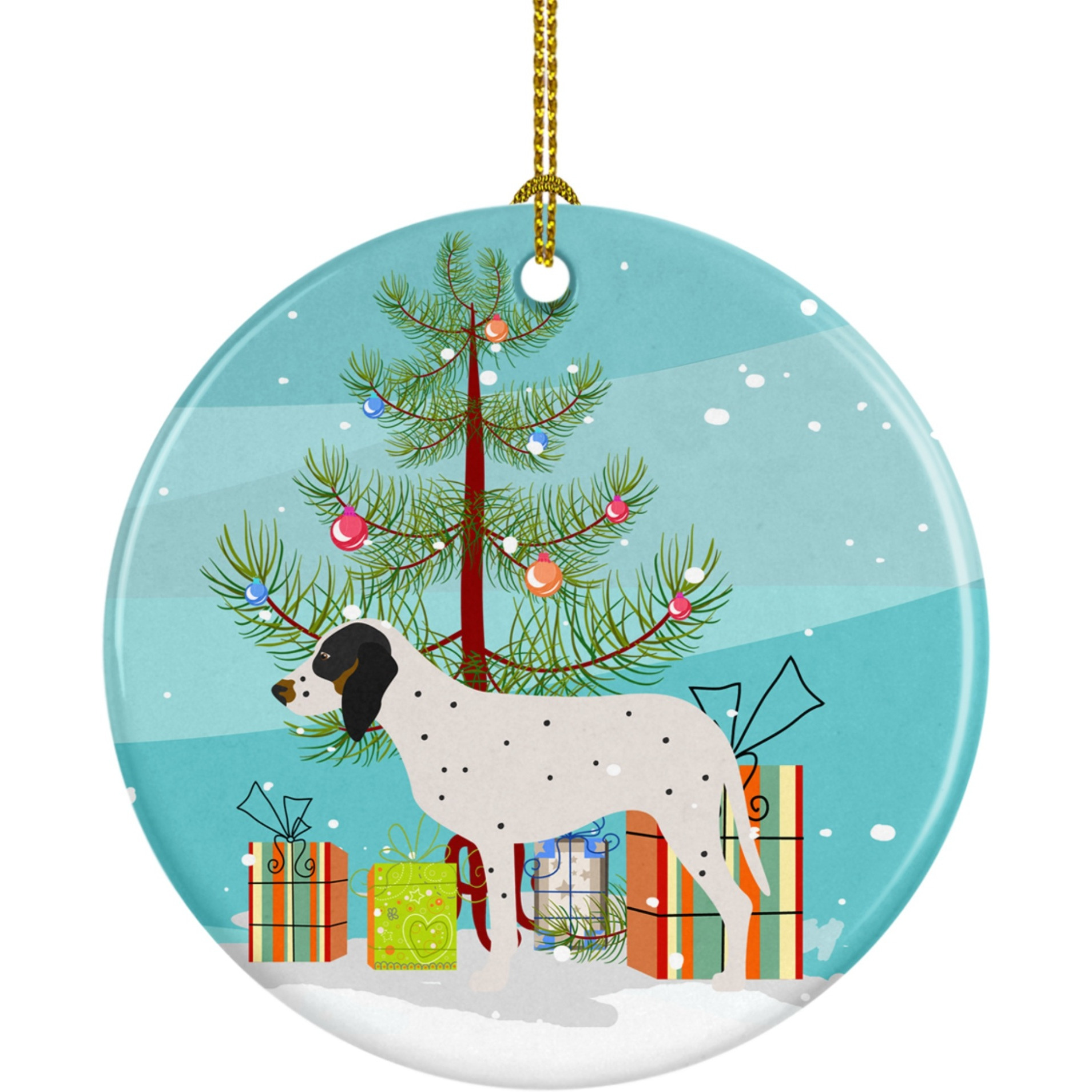 Caroline's Treasures Gascon Saintongeois Christmas Ceramic Ornament