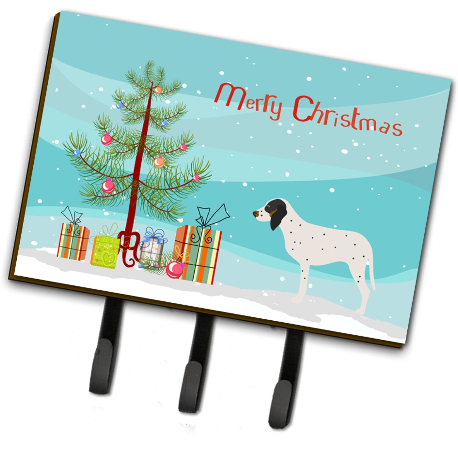&quotCaroline's Treasures Gascon Saintongeois Christmas Wall Hook, Triple, Multicolor"