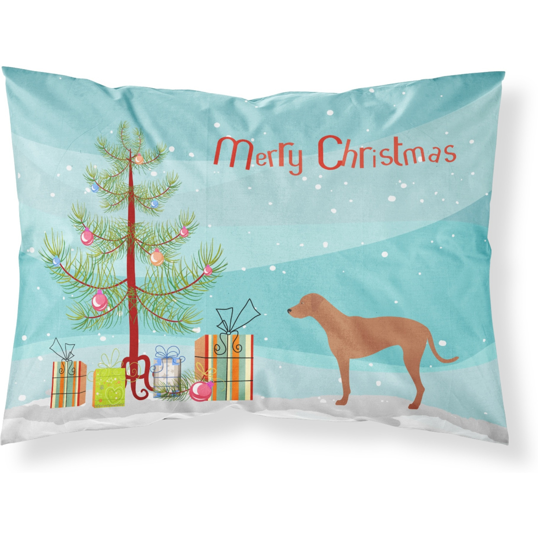 &quotCaroline's Treasures Rhodesian Ridgeback Christmas Pillowcase, Standard, Tree"