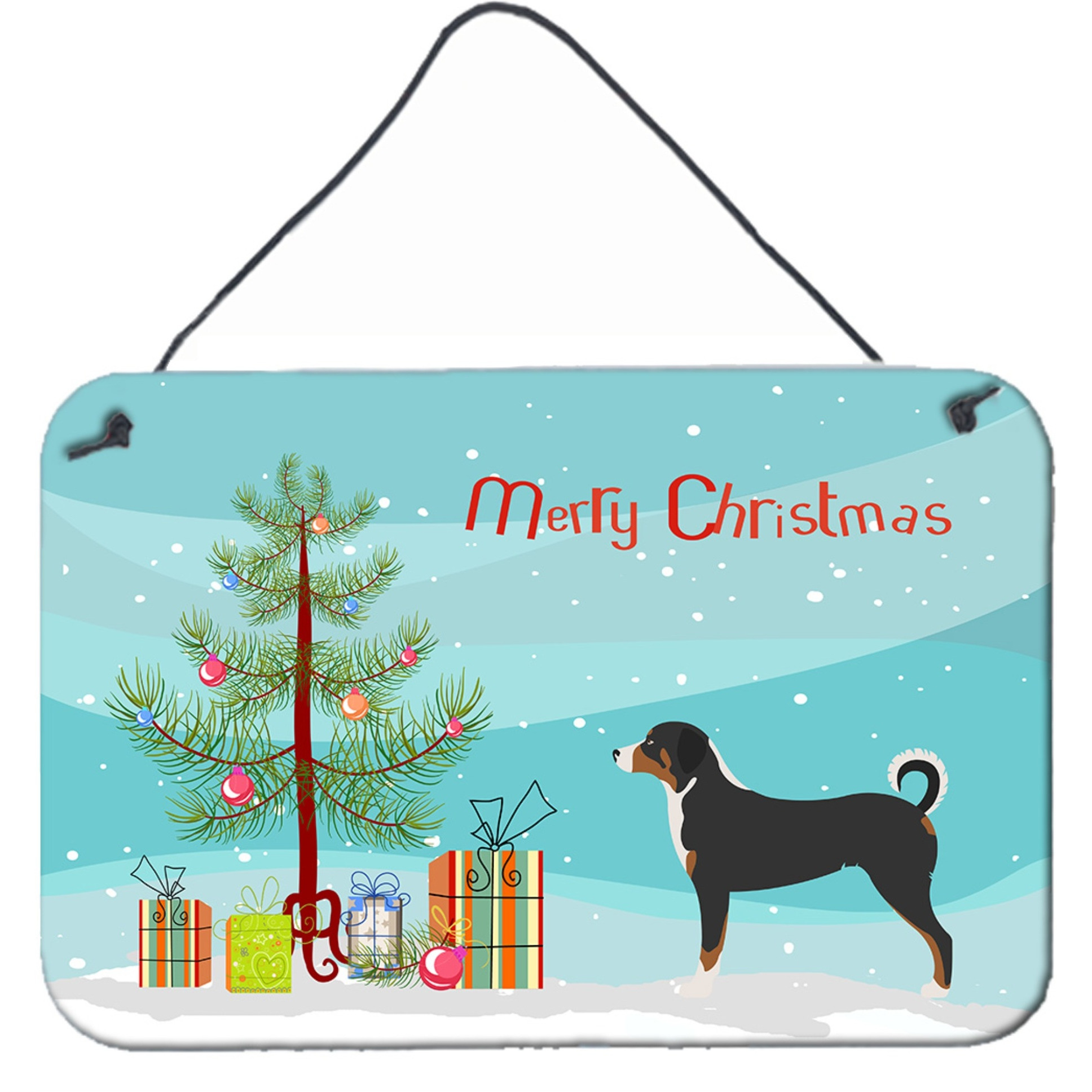 &quotCaroline's Treasures Appenzeller Sennenhund Christmas Metal Print, 8"" x 12"", Multicolor"