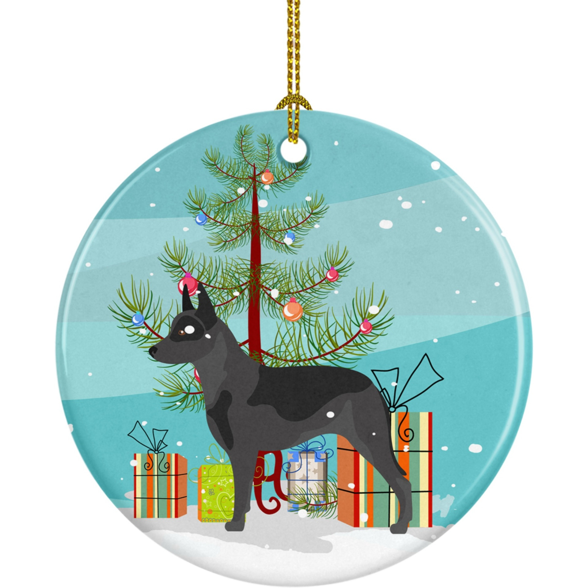 Caroline's Treasures Australian Cattle Dog Christmas Ceramic Ornament