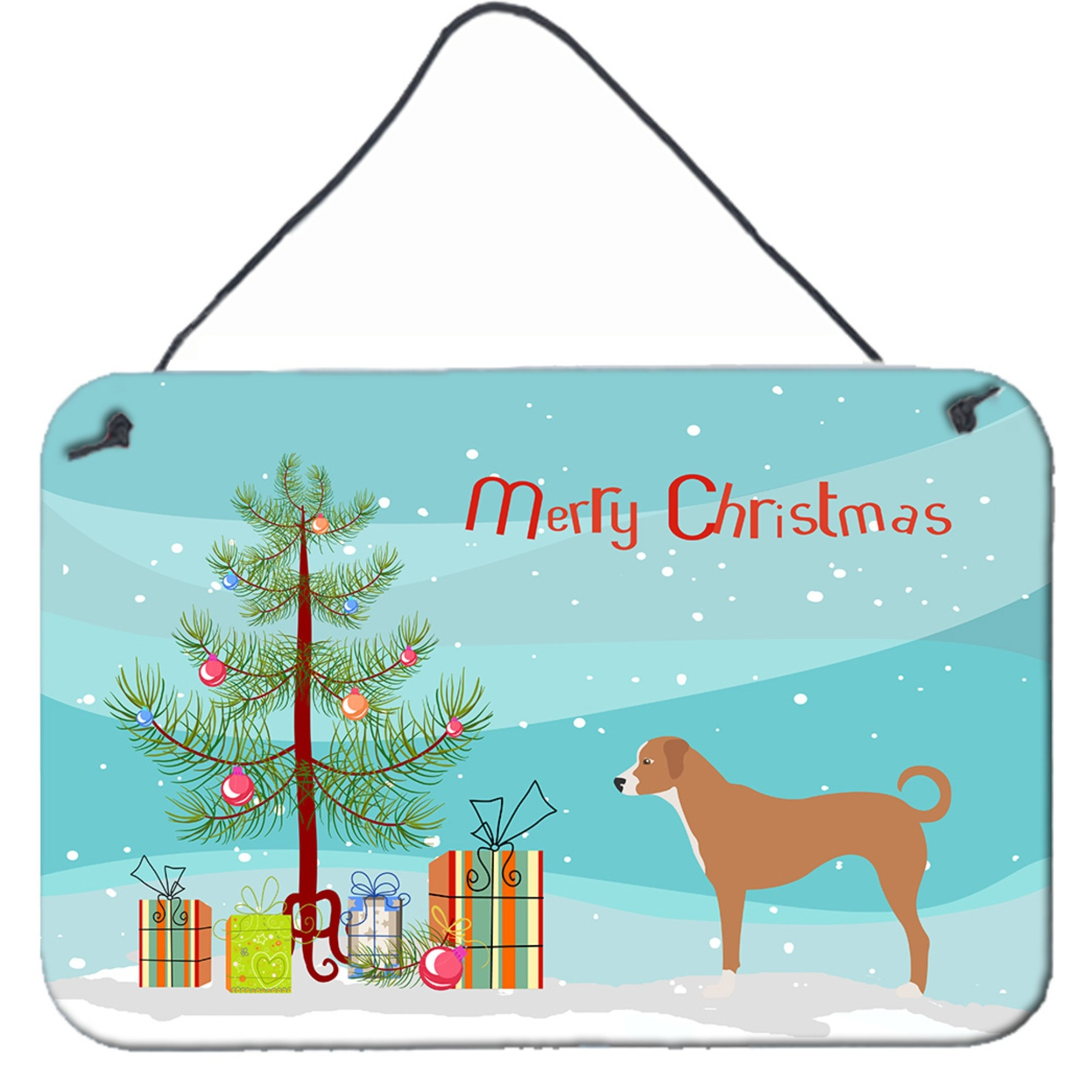 &quotCaroline's Treasures Australian Pinscher Metal Print, 8"" x 12"", Christmas Tree"