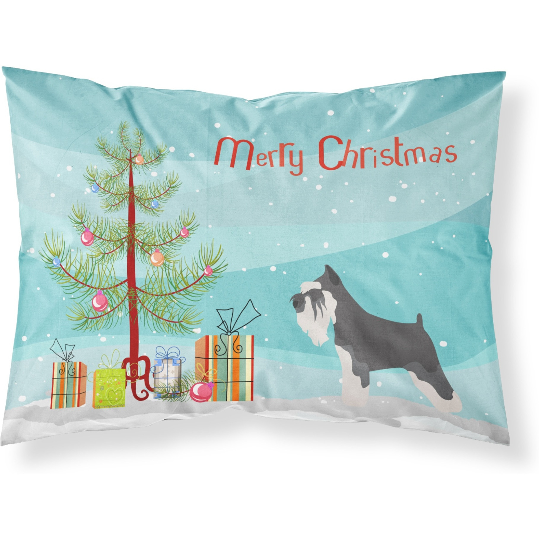 &quotCaroline's Treasures Miniature Schnauzer Christmas Pillowcase, Standard, Tree"