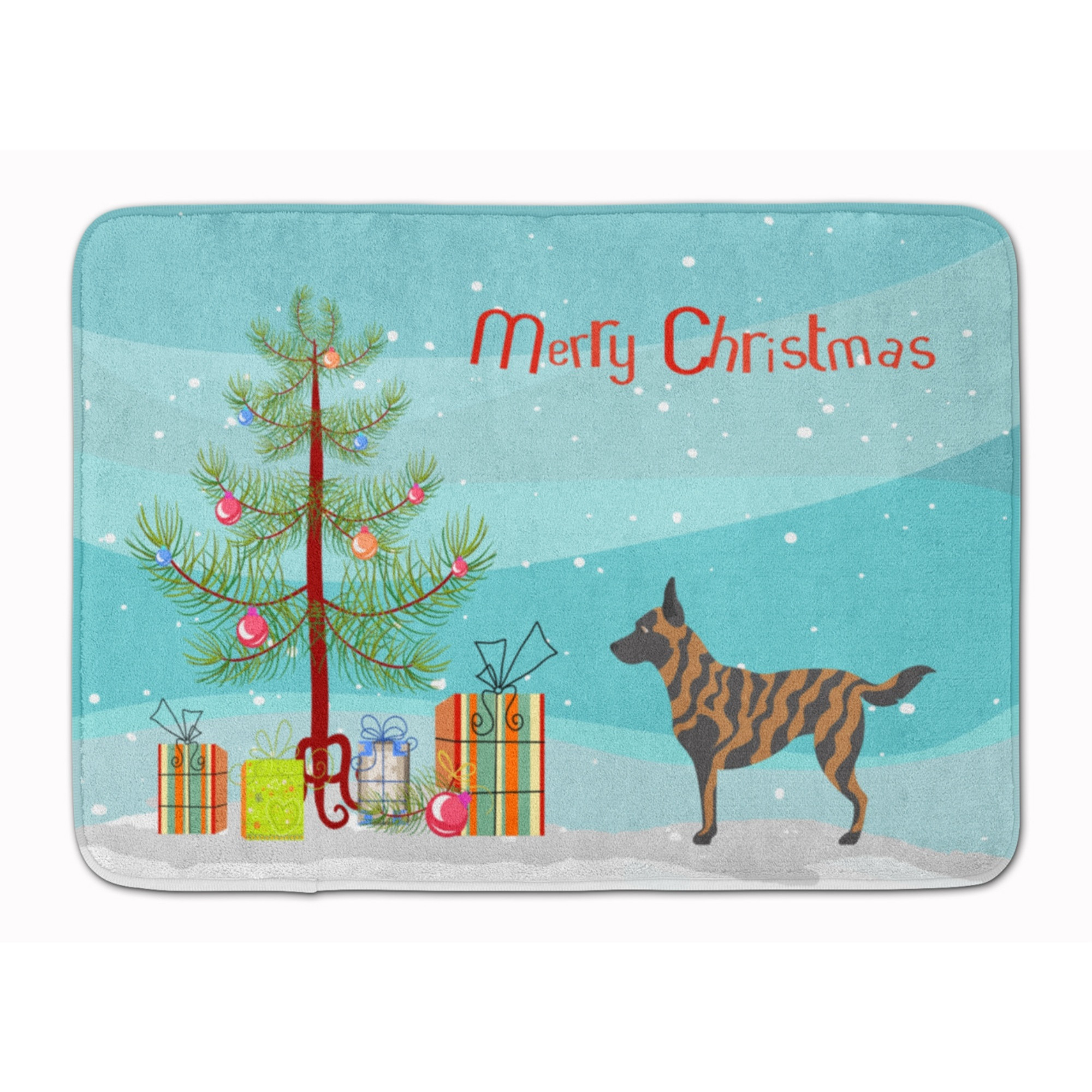 &quotCaroline's Treasures Dutch Shepherd Christmas Floor Mat, 19"" x 27"", Multicolor"