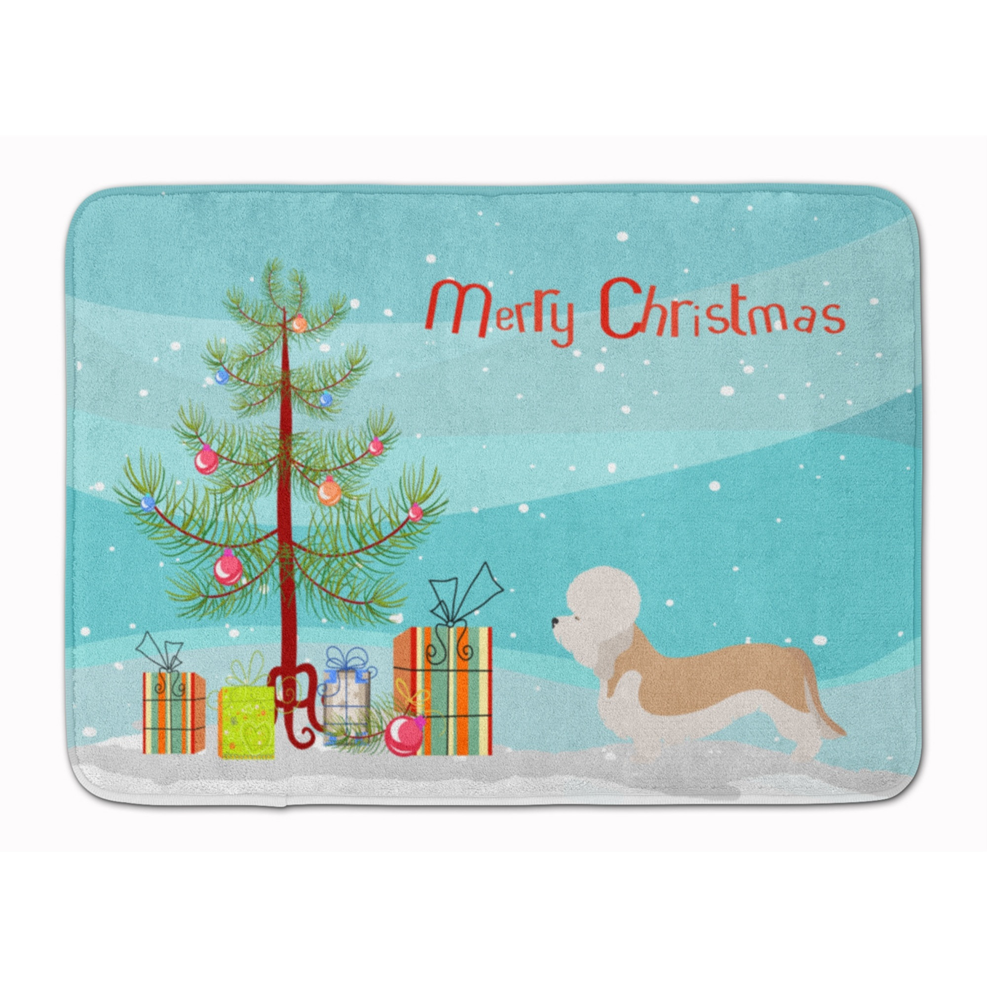 &quotCaroline's Treasures Dandie Dinmont Terrier Christmas Floor Mat, 19hx27w, Multicolor"