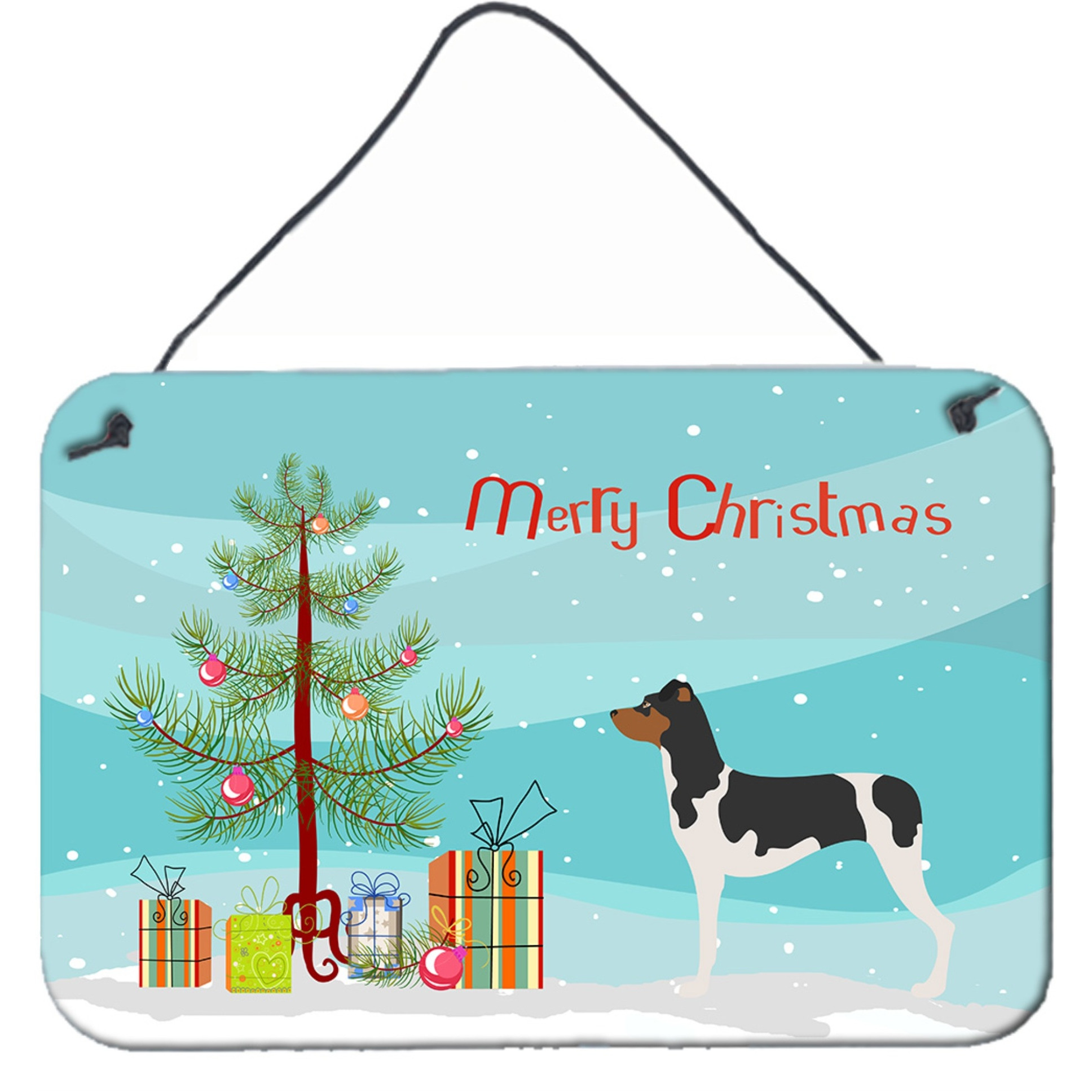 &quotCaroline's Treasures Brazilian Terrier Christmas Metal Print, 8hx12w, Multicolor"