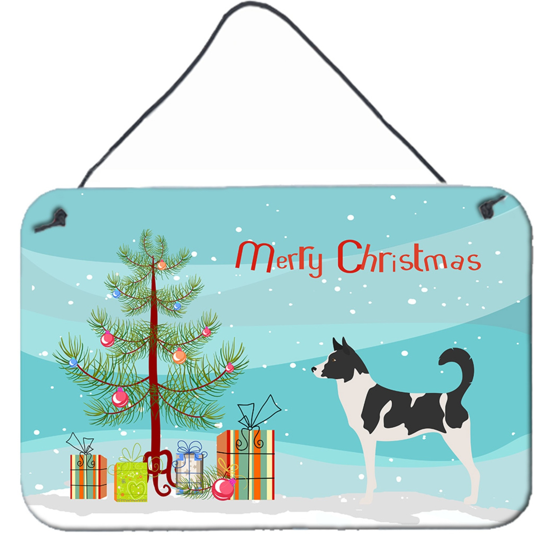 &quotCaroline's Treasures Canaan Dog Metal Print, 8hx12w, Christmas Tree"