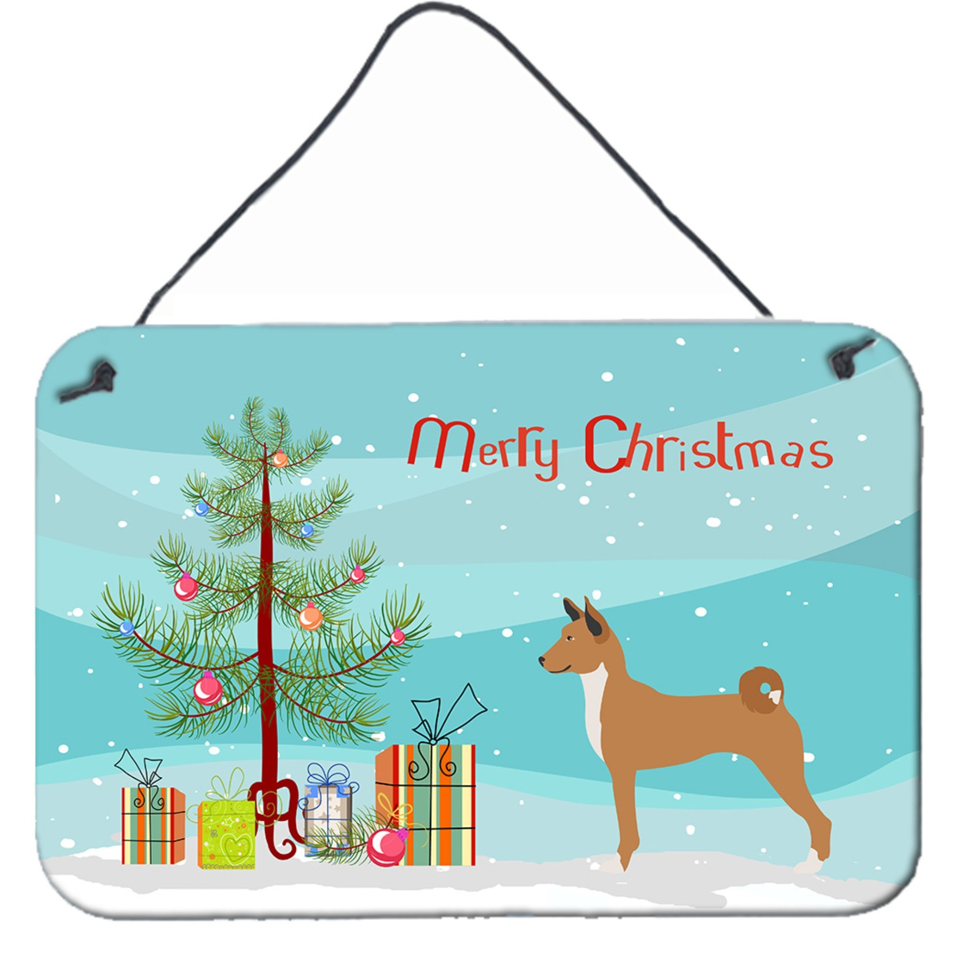 &quotCaroline's Treasures Telomian Metal Print, 8"" x 12"", Christmas Tree"
