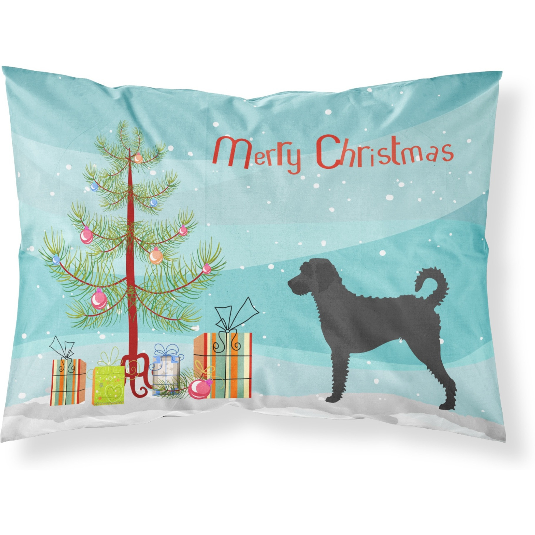 &quotCaroline's Treasures Labradoodle Christmas Pillowcase, Standard, Tree"