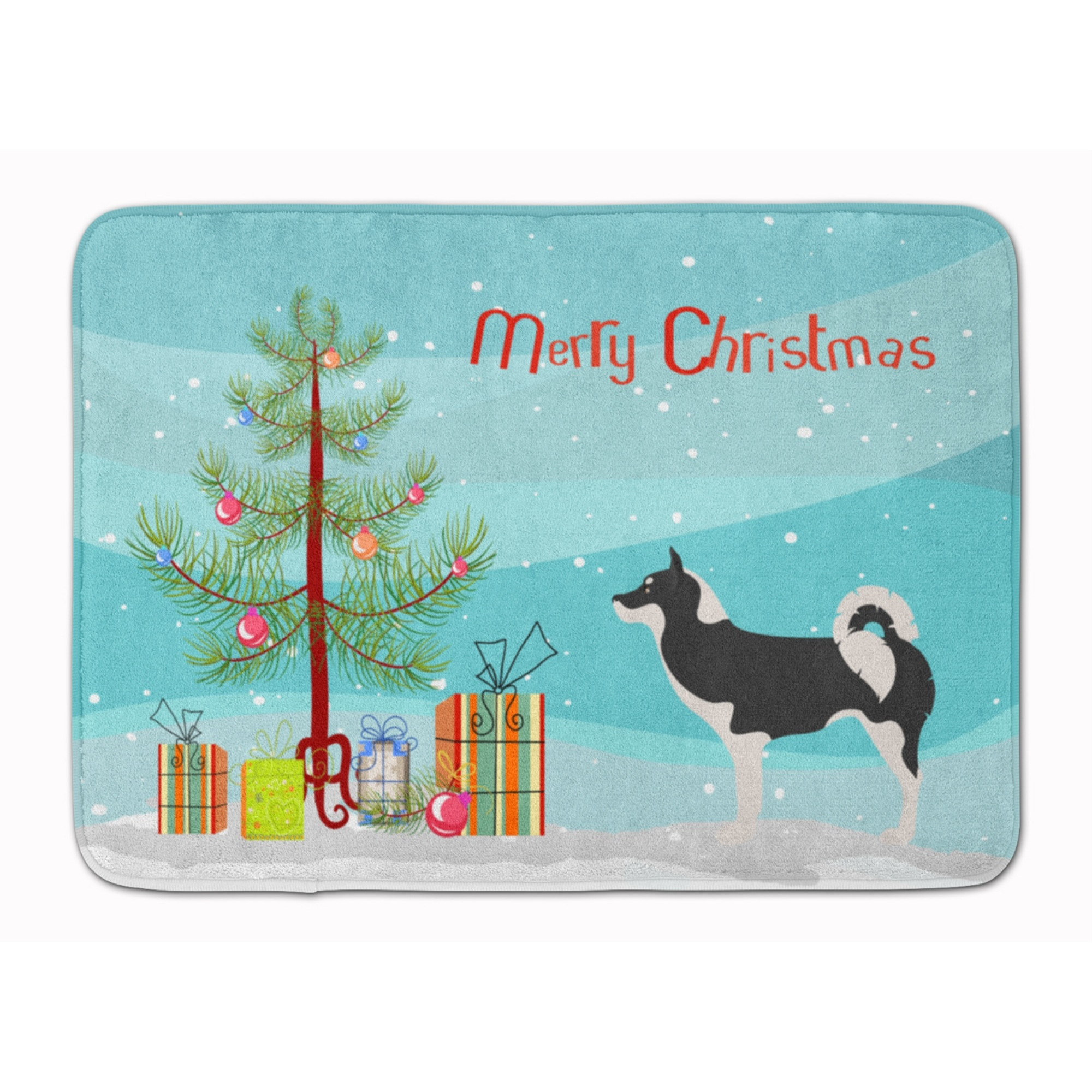 &quotCaroline's Treasures Greenland Dog Christmas Floor Mat, 19hx27w, Multicolor"