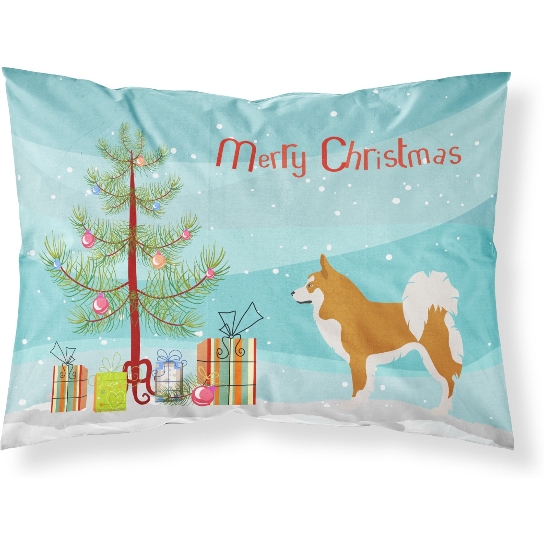 &quotCaroline's Treasures Icelandic Sheepdog Pillowcase, Standard, Christmas Tree"