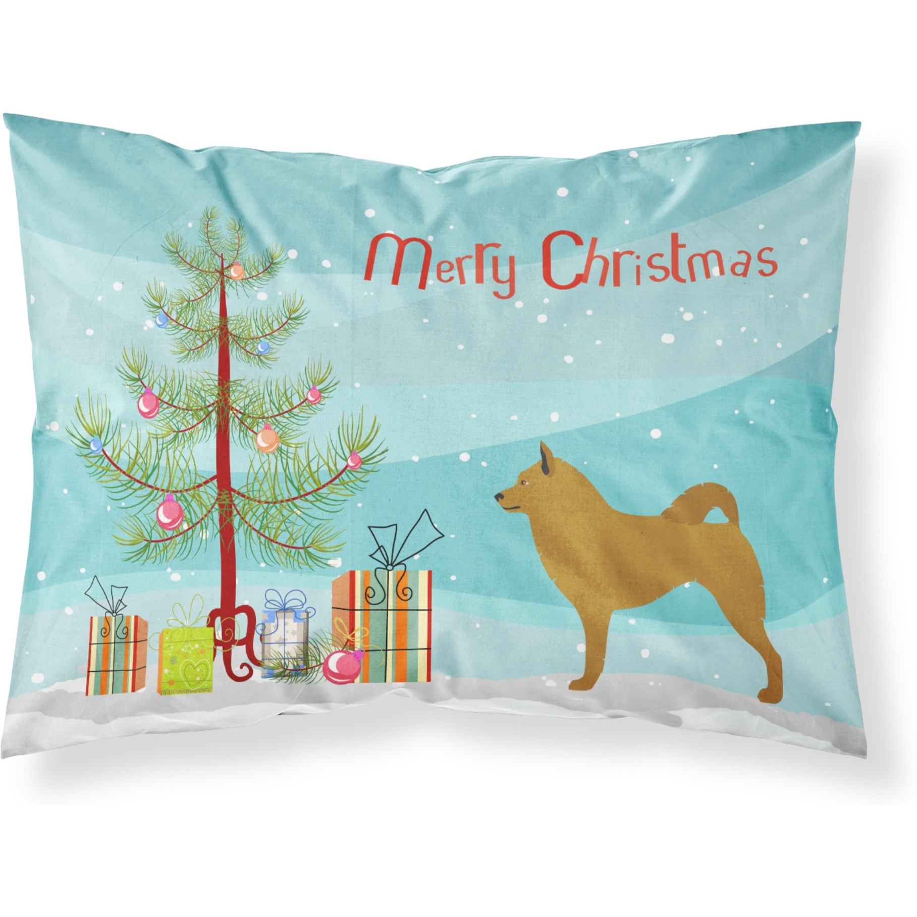 &quotCaroline's Treasures Finnish Spitz Pillowcase, Standard, Christmas Tree"