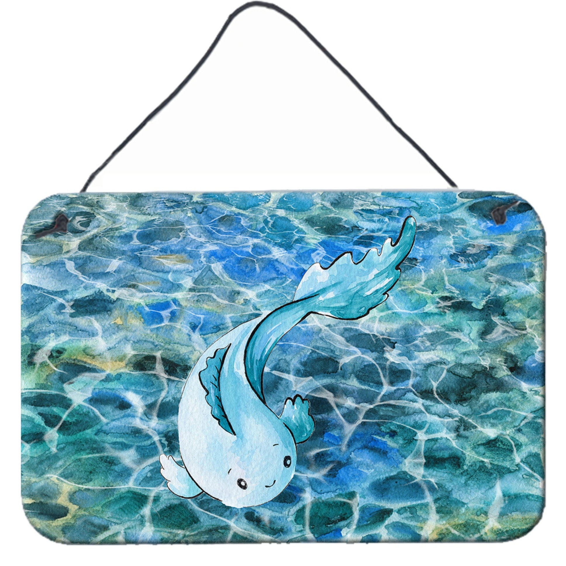 &quotCaroline's Treasures Blue Fish Metal Print, 8"" x 12"", Multicolor"