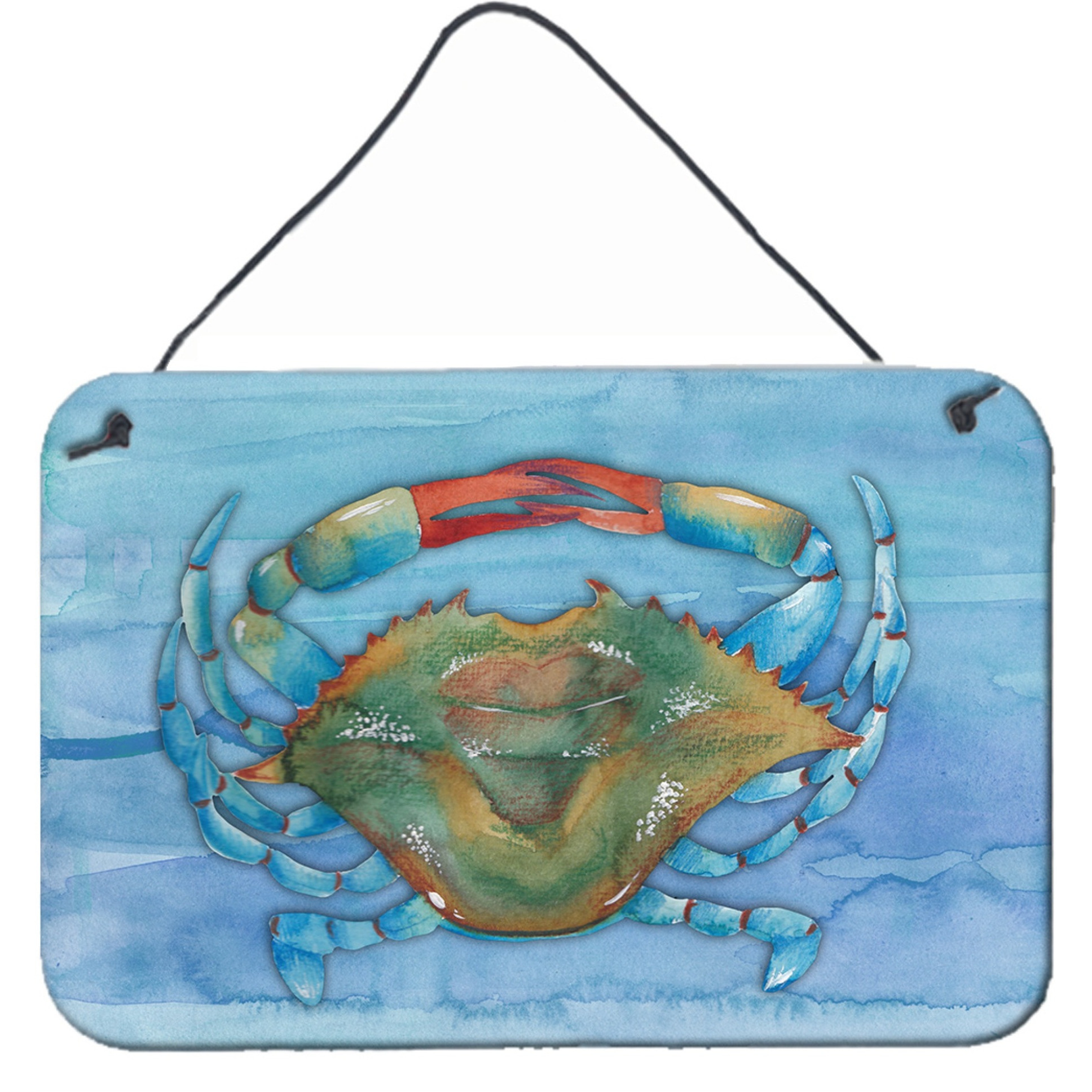 &quotCaroline's Treasures Blue Crab Metal Print, 8"" x 12"", Multicolor"