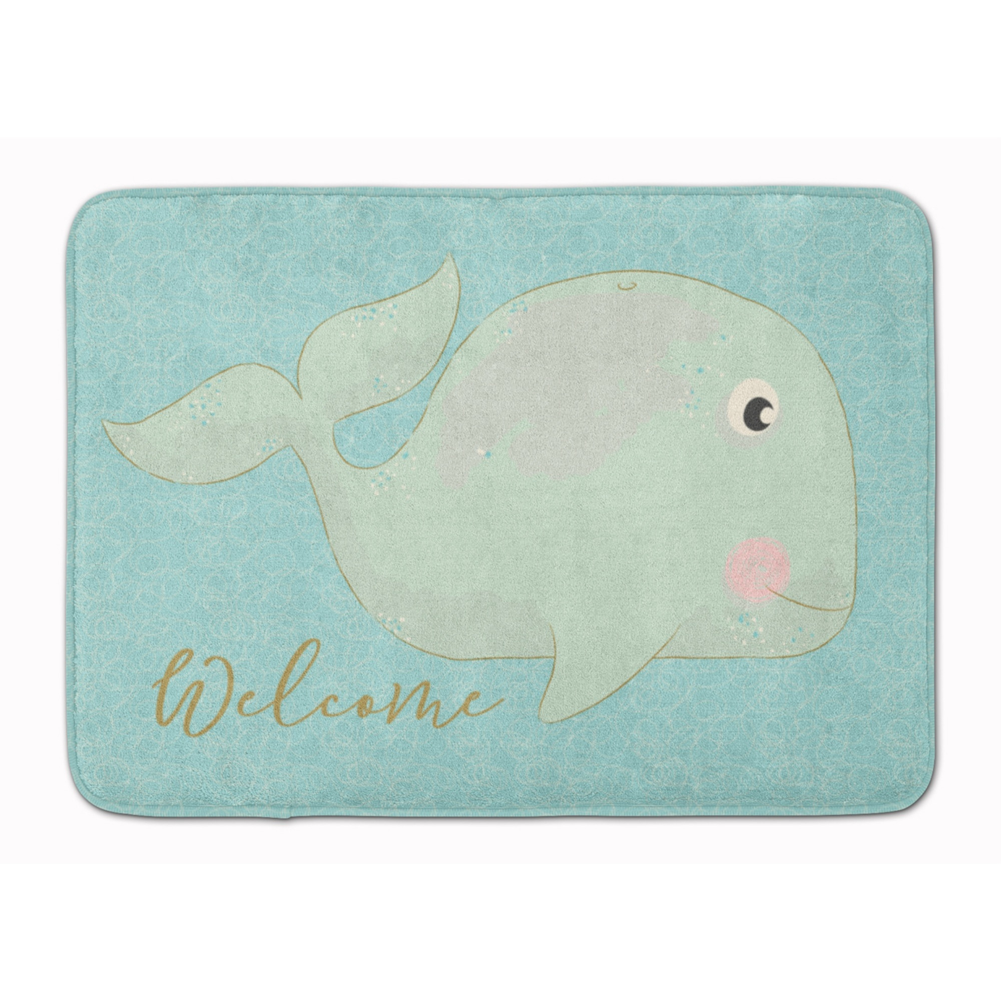 &quotCaroline's Treasures Whale Welcome Floor Mat, 19"" x 27"", Multicolor"