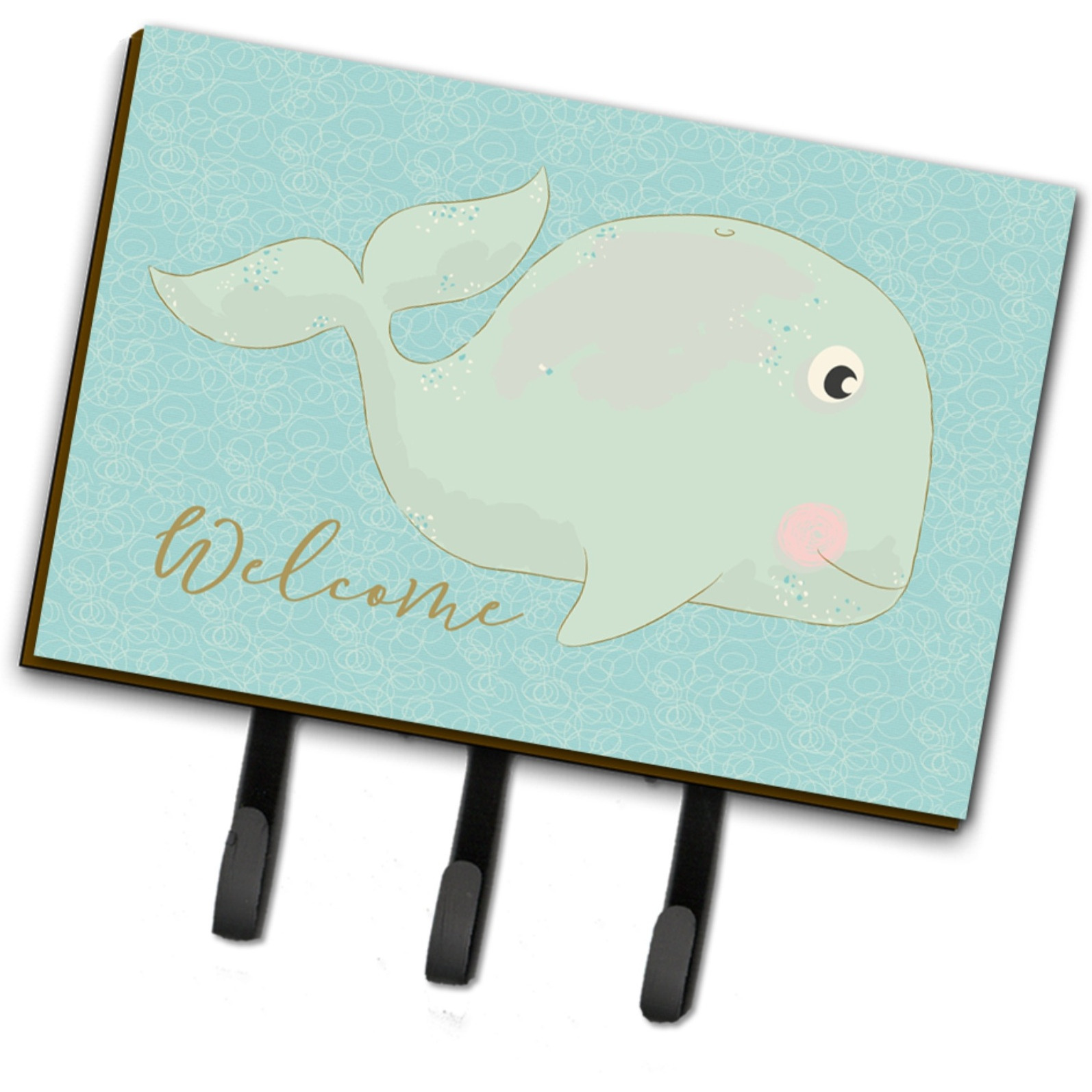 &quotCaroline's Treasures Whale Welcome Wall Hook, Triple"
