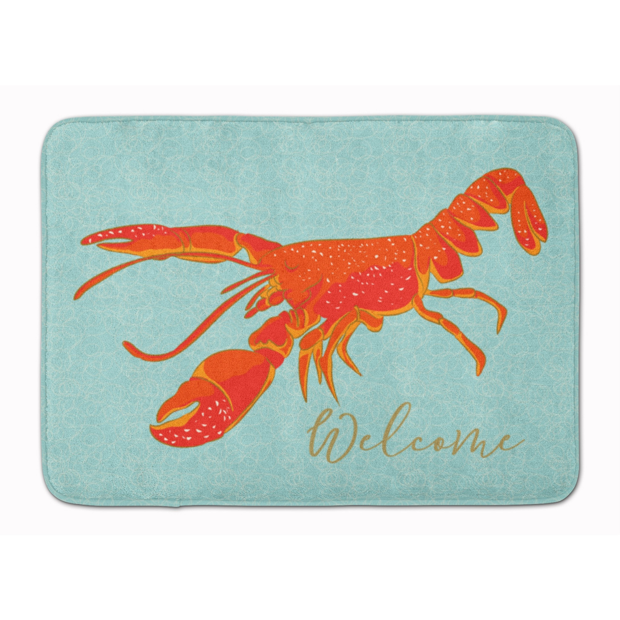 &quotCaroline's Treasures Lobster Welcome Floor Mat, 19"" x 27"", Multicolor"