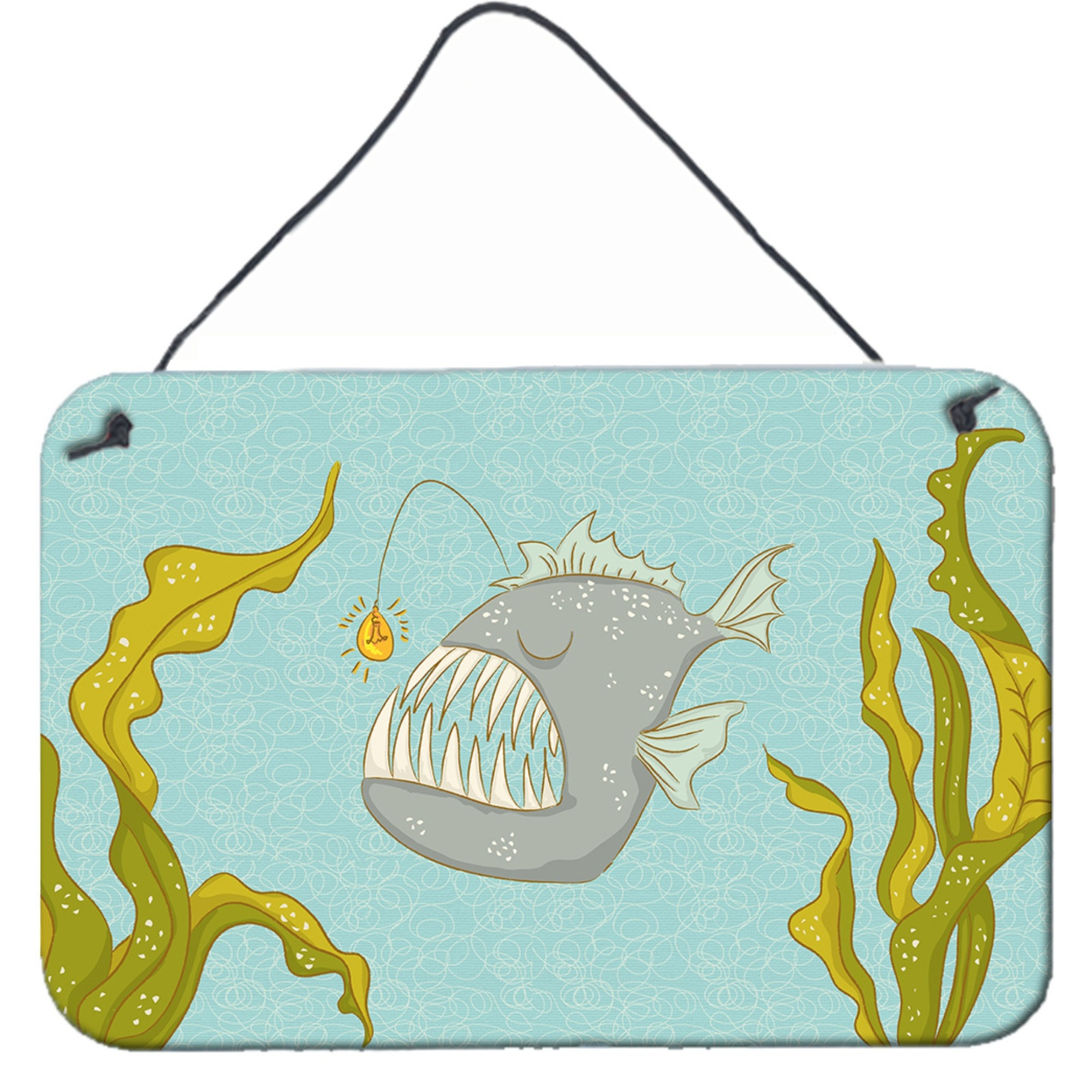 &quotCaroline's Treasures Frog Fish Metal Print, 8"" x 12"""