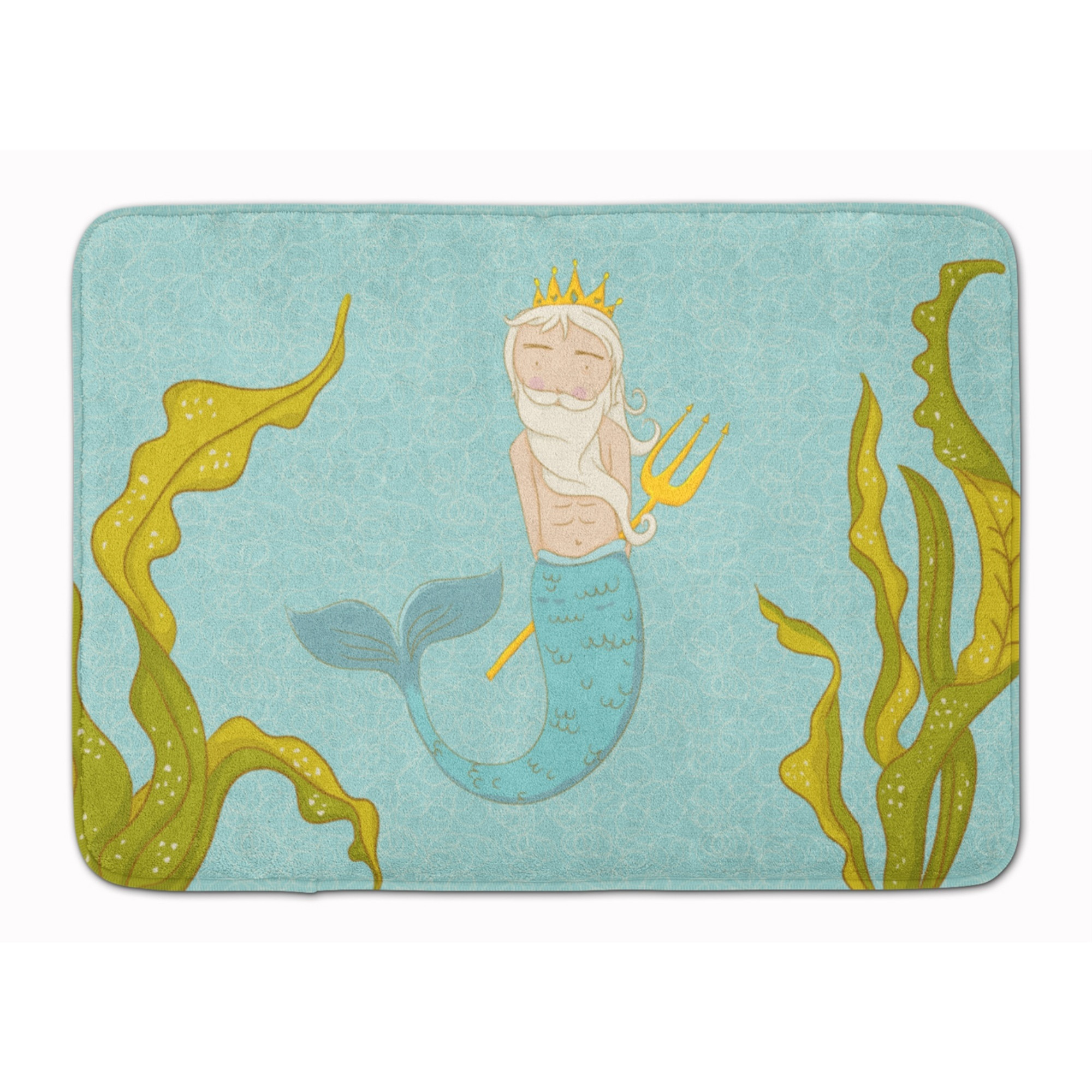 &quotCaroline's Treasures Neptune Merman Floor Mat, 19"" x 27"", Multicolor"