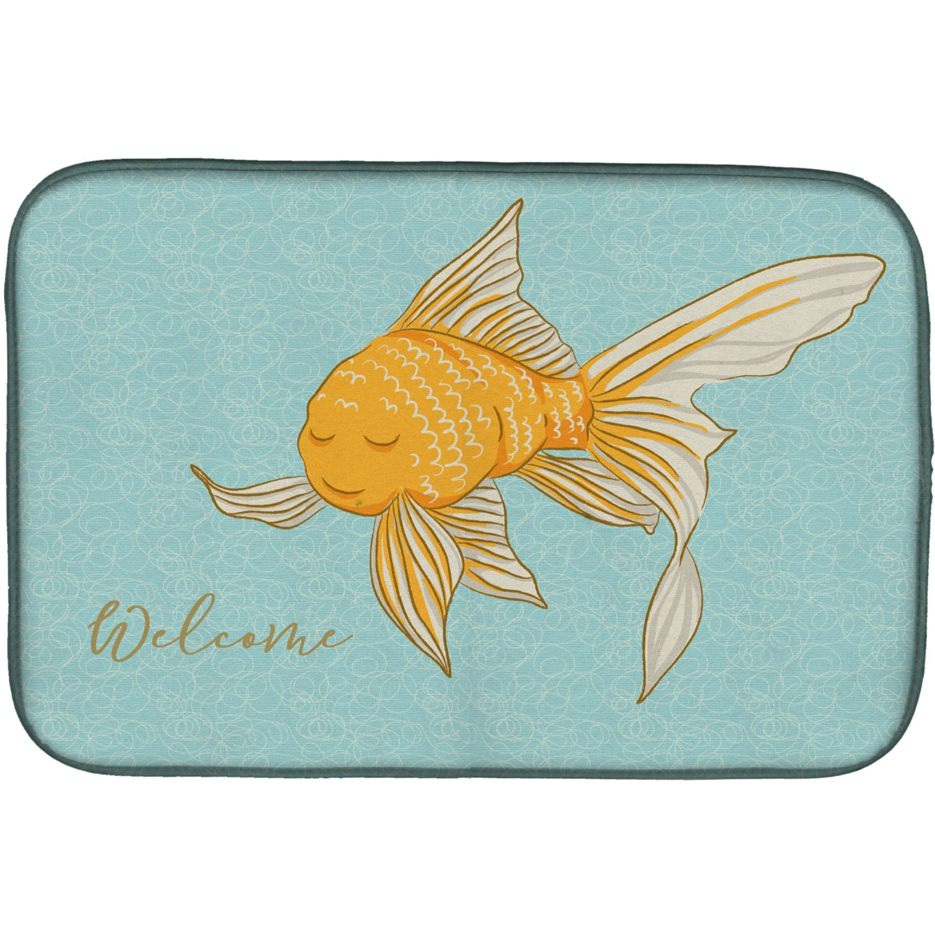 &quotCaroline's Treasures BB8551DDM Dish Drying Mat, 14"" x 21"""