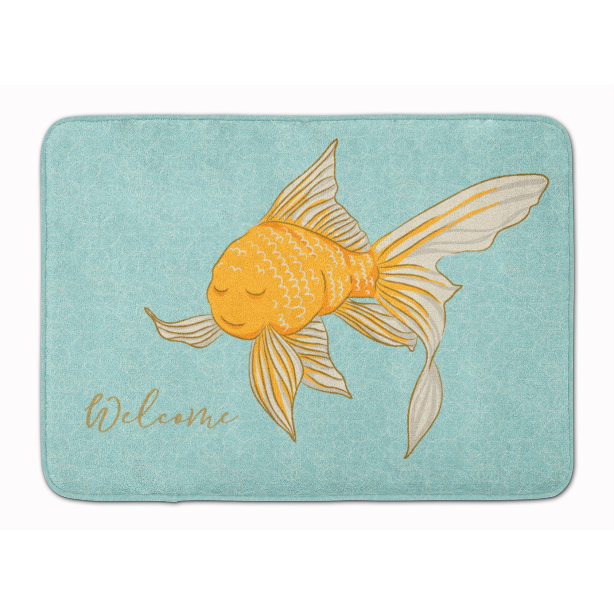 &quotCaroline's Treasures Gold Fish Welcome Floor Mat, 19"" x 27"", Multicolor"