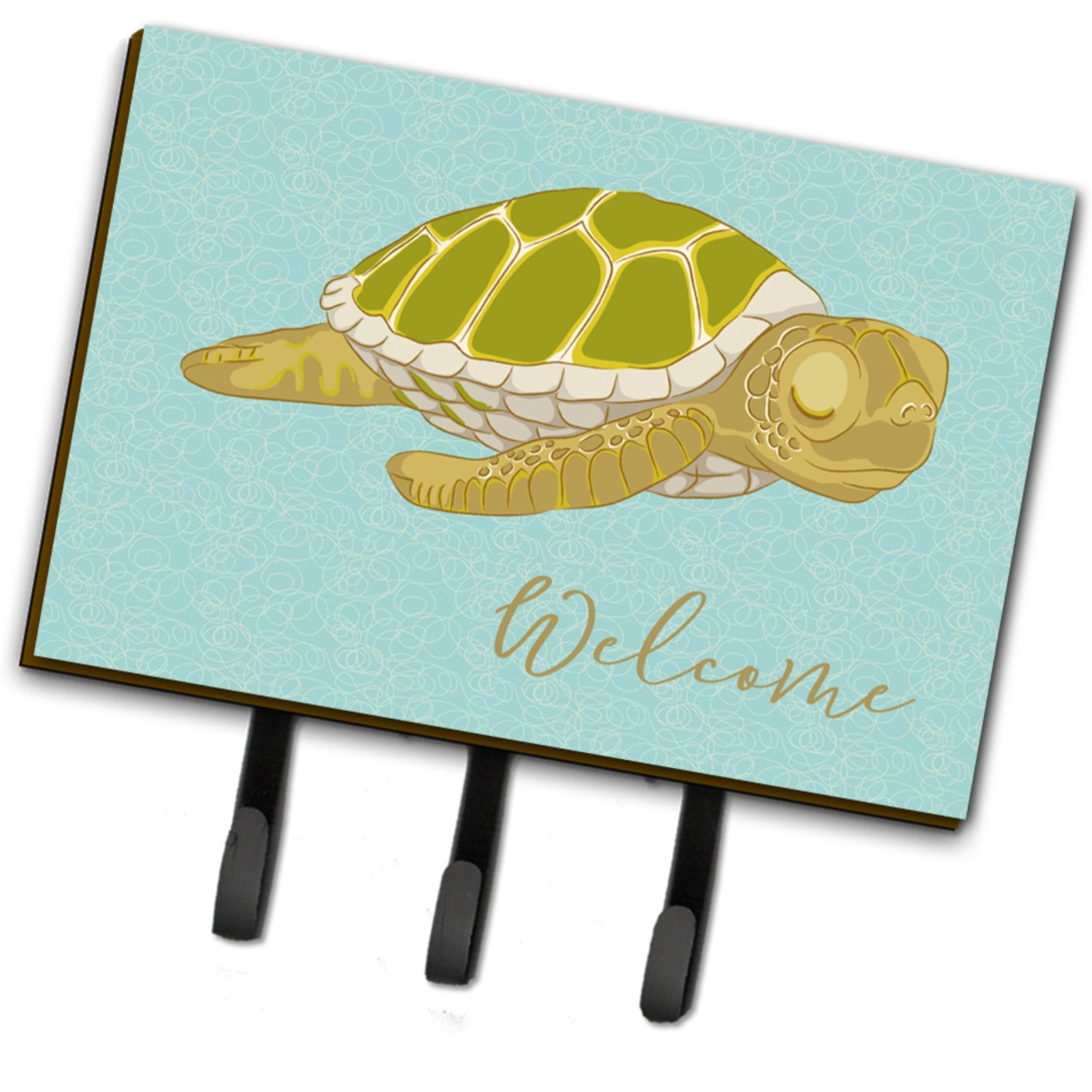 &quotCaroline's Treasures Sea Turtle Welcome Wall Hook, Triple"