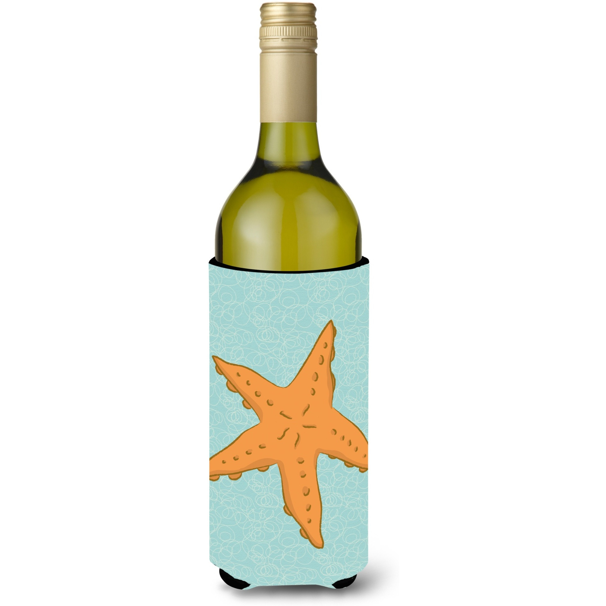 &quotCaroline's Treasures Starfish Decorative Bottle Hugger, 750 ml, Multicolor"