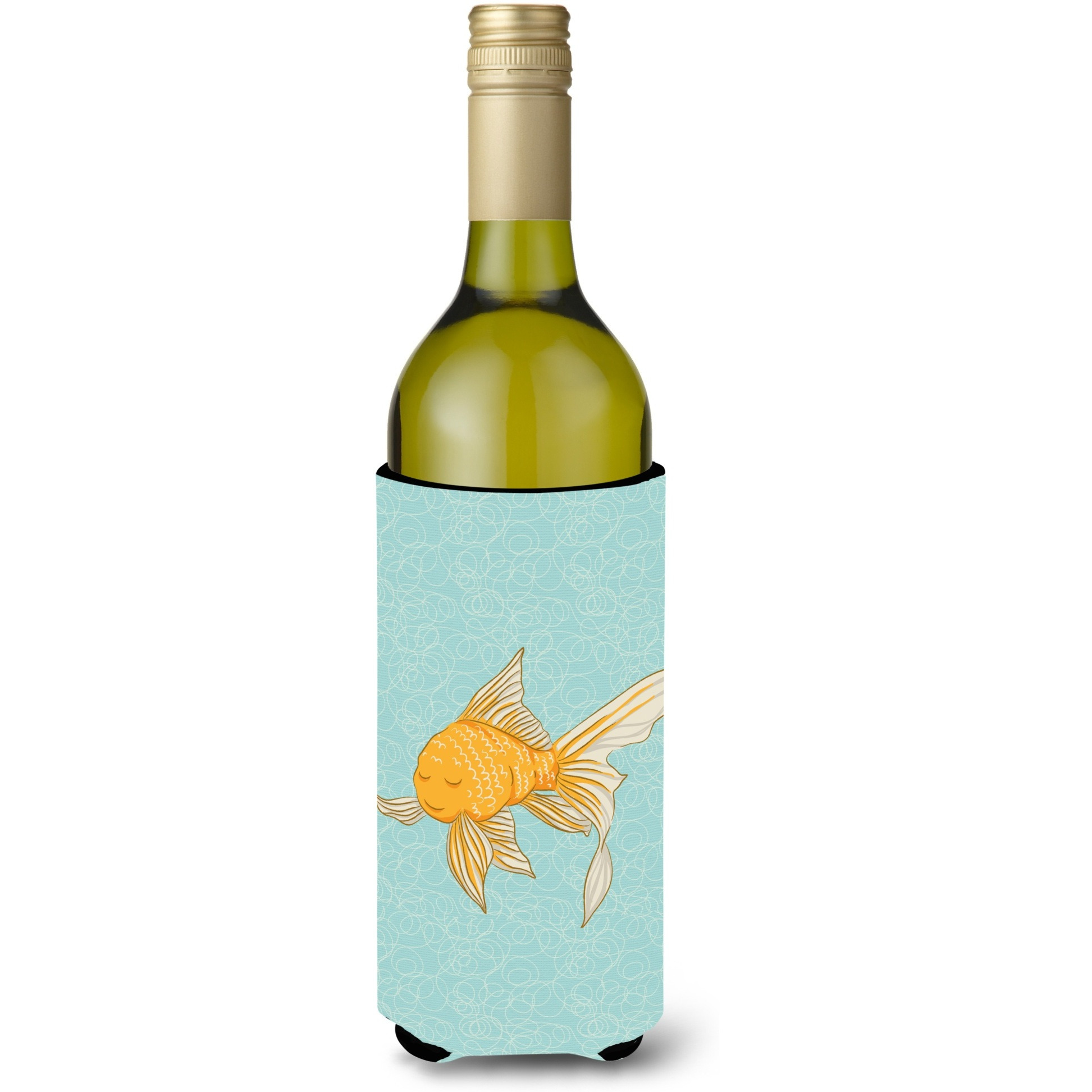 &quotCaroline's Treasures Gold Fish Decorative Bottle Hugger, 750 ml, Multicolor"