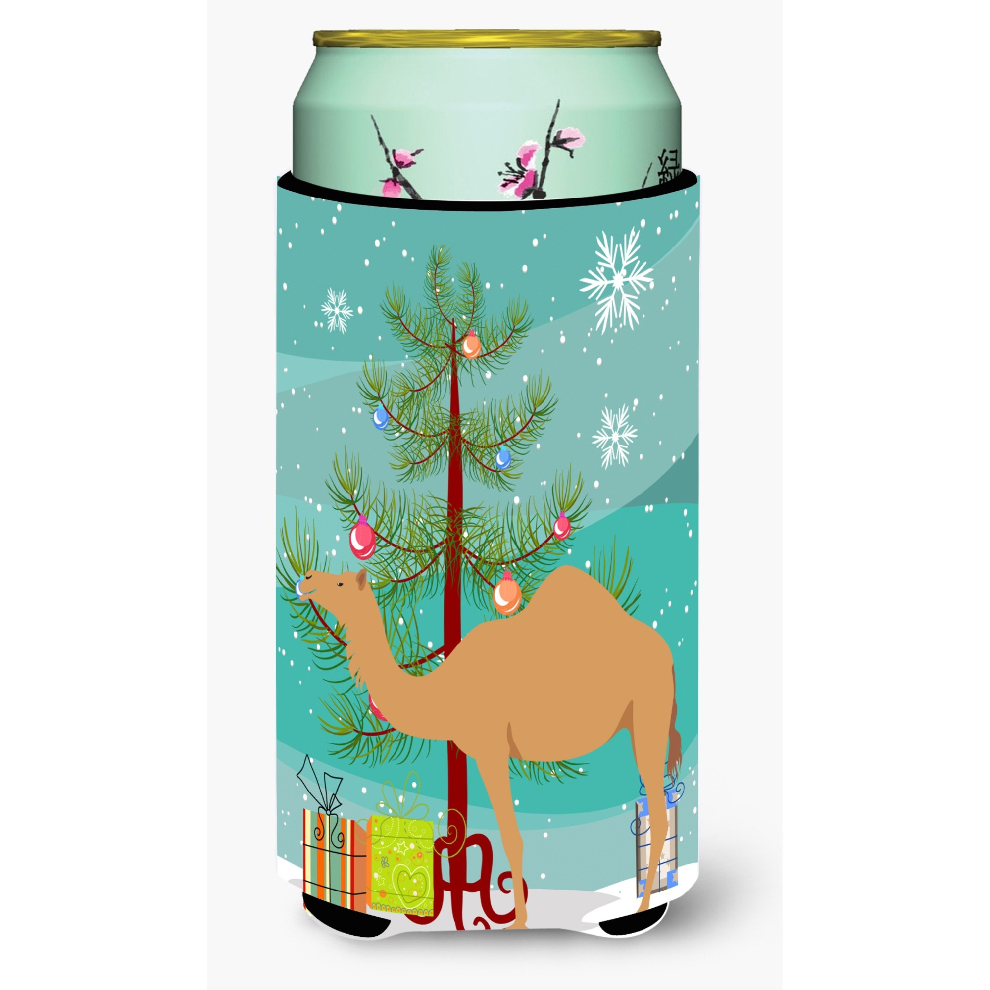 &quotCaroline's Treasures Arabian Camel Dromedary Christmas Decorative Can Hugger, Tall, Multicolor"