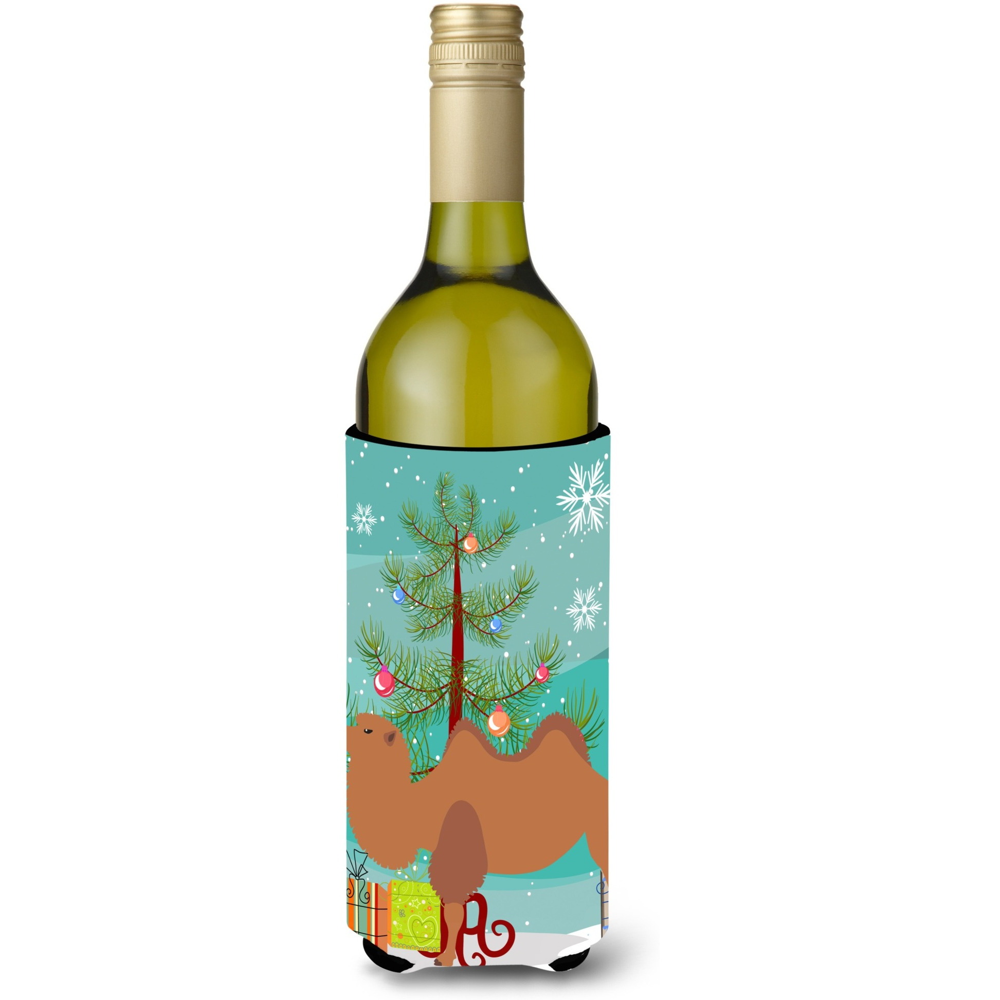 &quotCaroline's Treasures Bactrian Camel Christmas Decorative Bottle Hugger, 750ml, Multicolor"