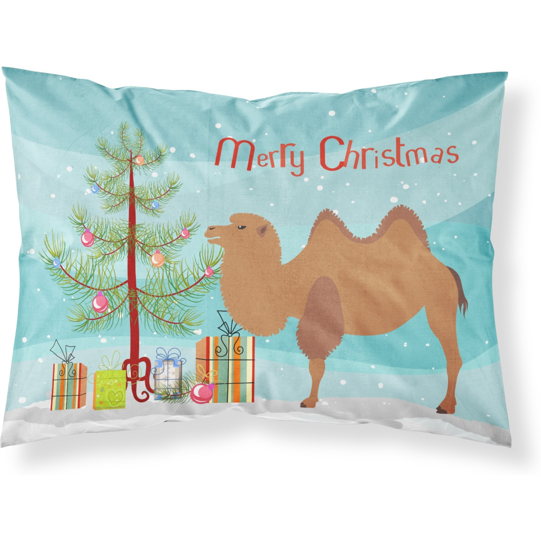 &quotCaroline's Treasures Bactrian Camel Christmas Pillowcase, Standard, Multicolor"