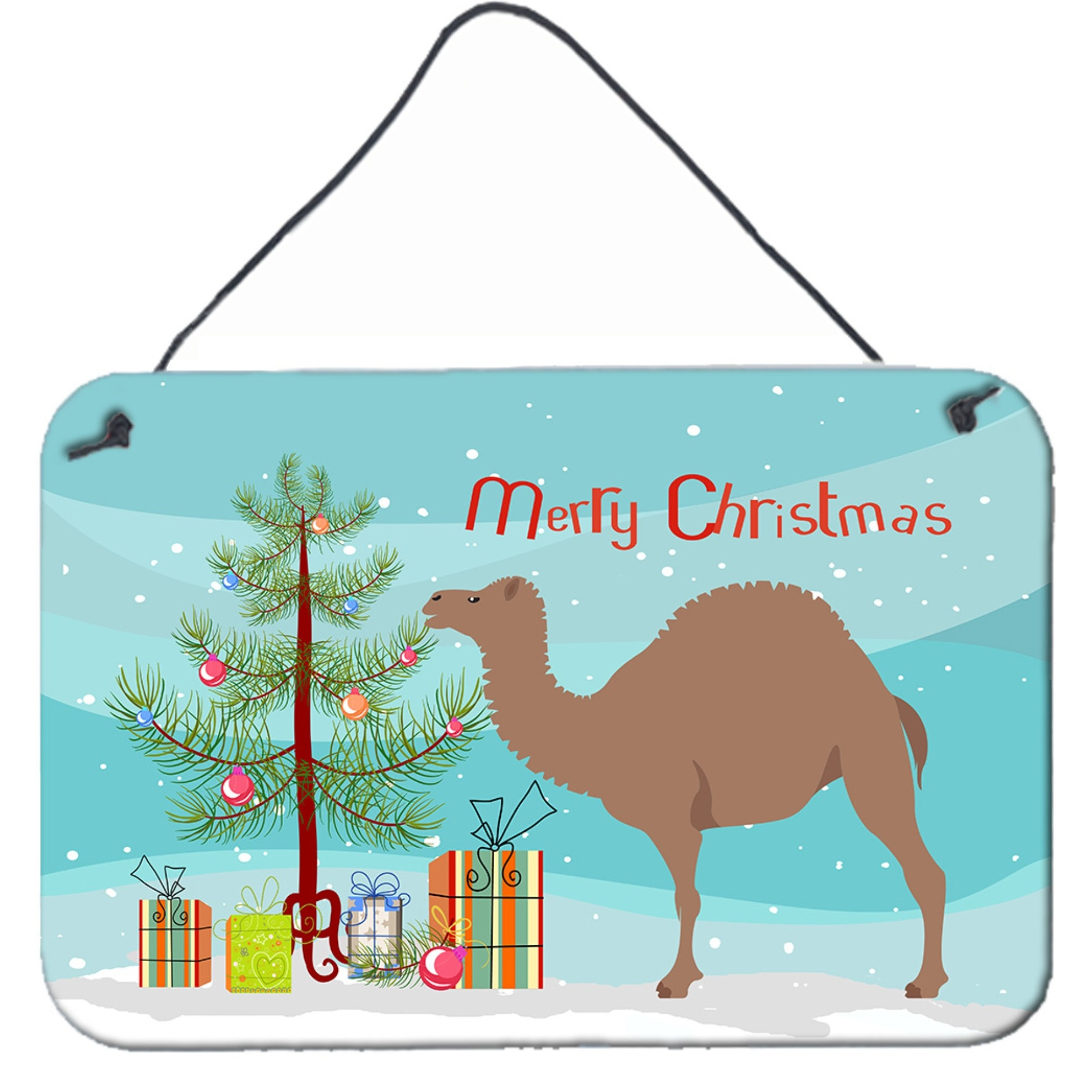 &quotCaroline's Treasures F1 Hybrid Camel Christmas Metal Print, 8"" x 12"""