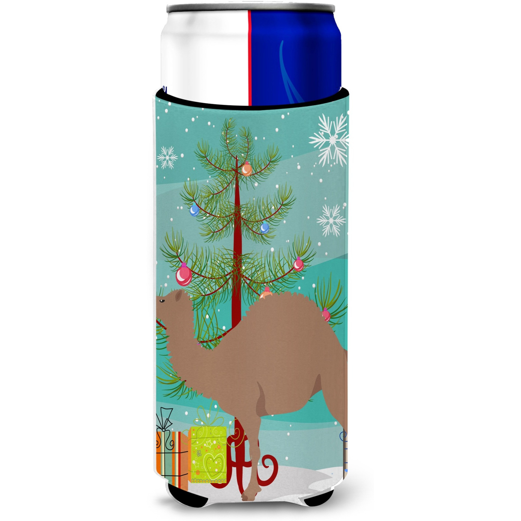 &quotCaroline's Treasures F1 Hybrid Camel Christmas Decorative Can Hugger, Slim, Multicolor"