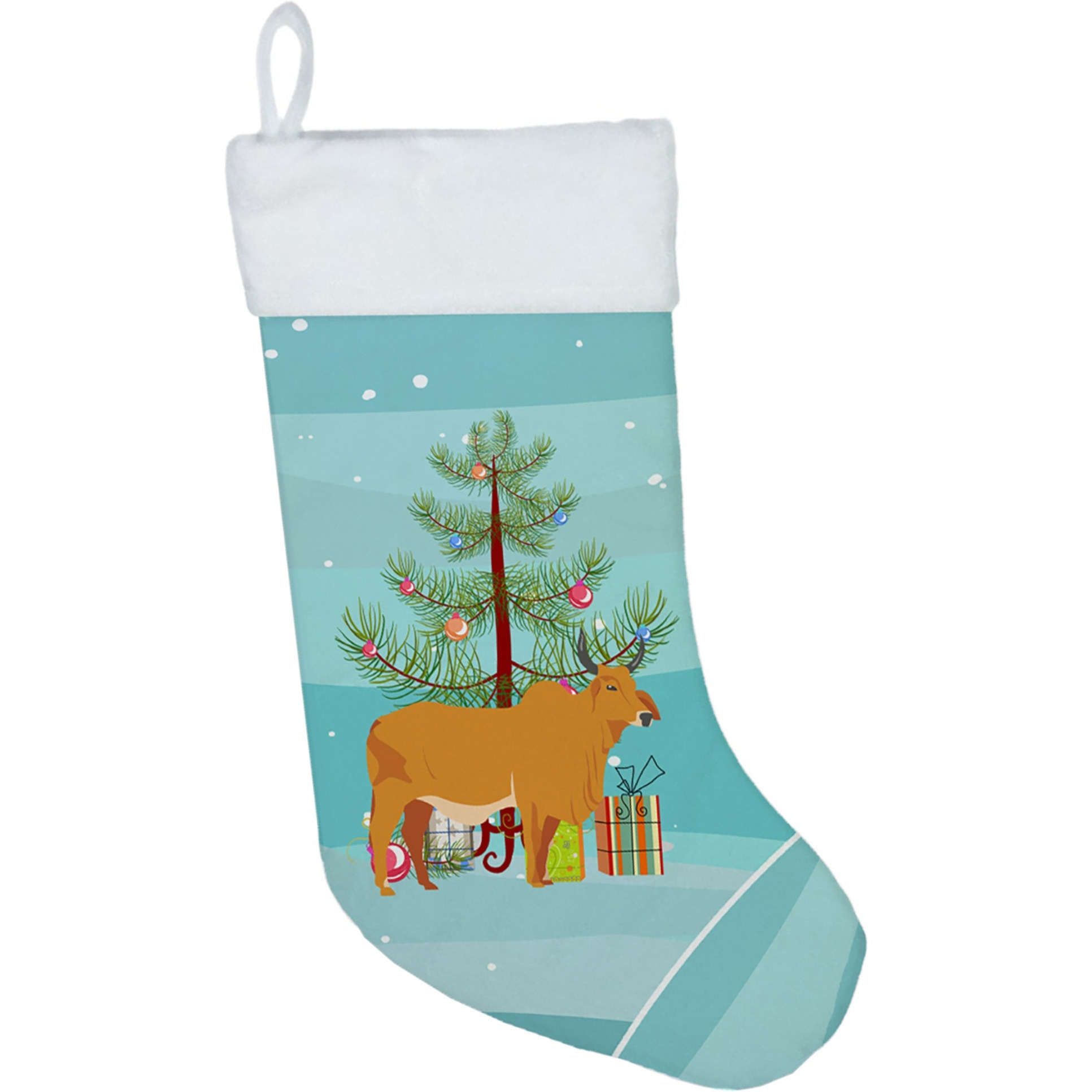 &quotCaroline's Treasures Zebu Indicine Cow christmas-stockings, Multicolor"