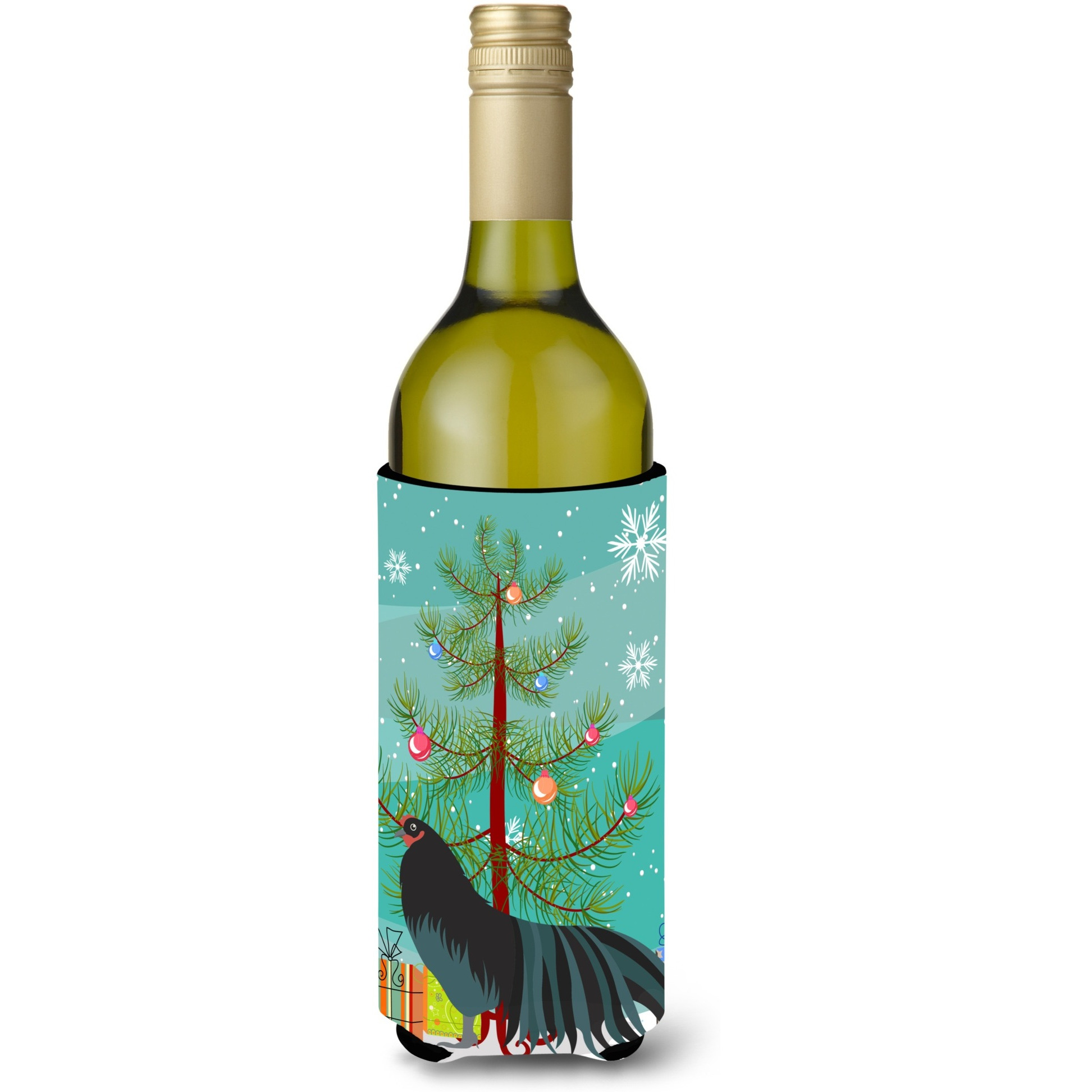 &quotCaroline's Treasures Sumatra Chicken Christmas Decorative Bottle Hugger, 750ml, Multicolor"